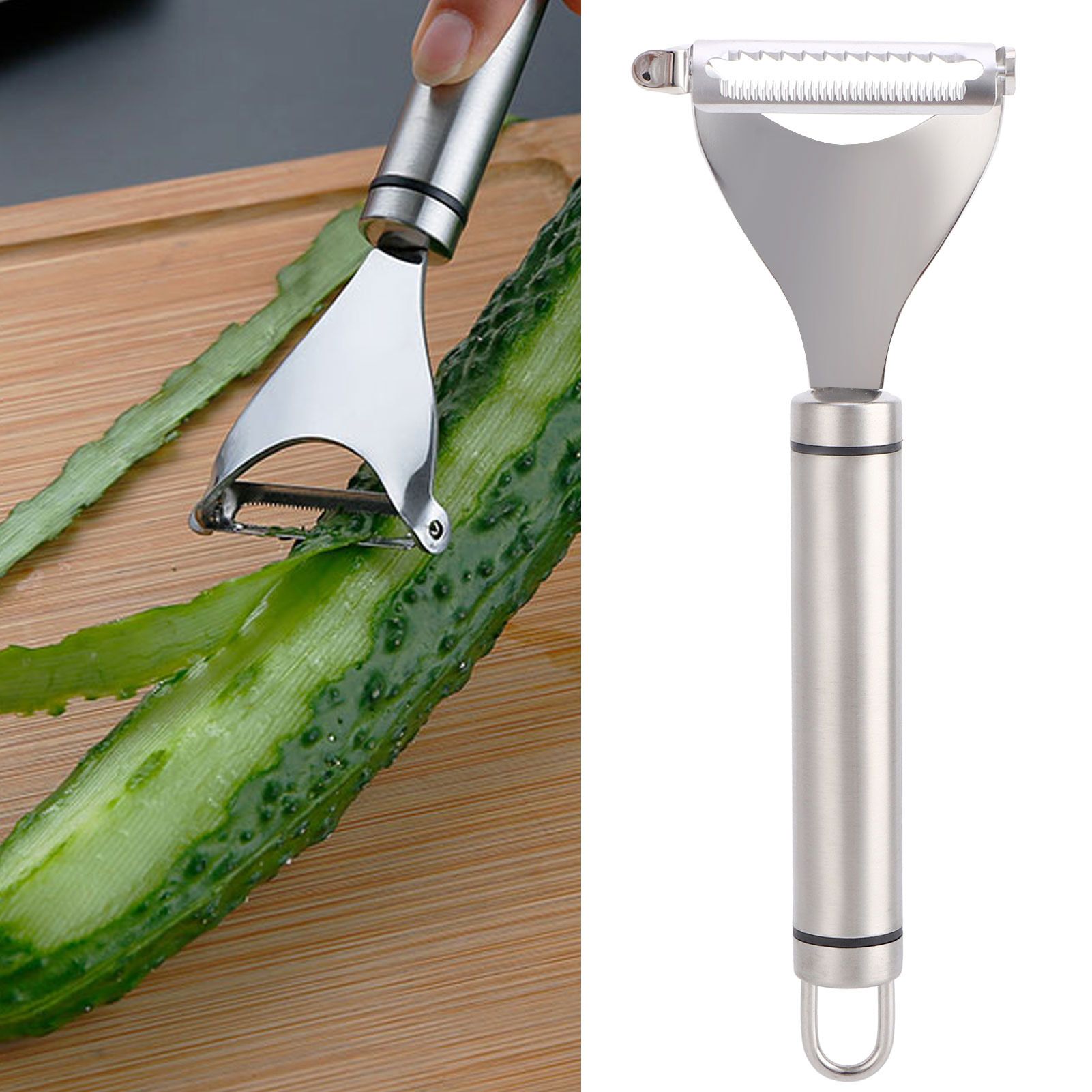 Vegetable Fruit Peeler Potato Cucumber Carrot Grater Stainless Steel Household view 10