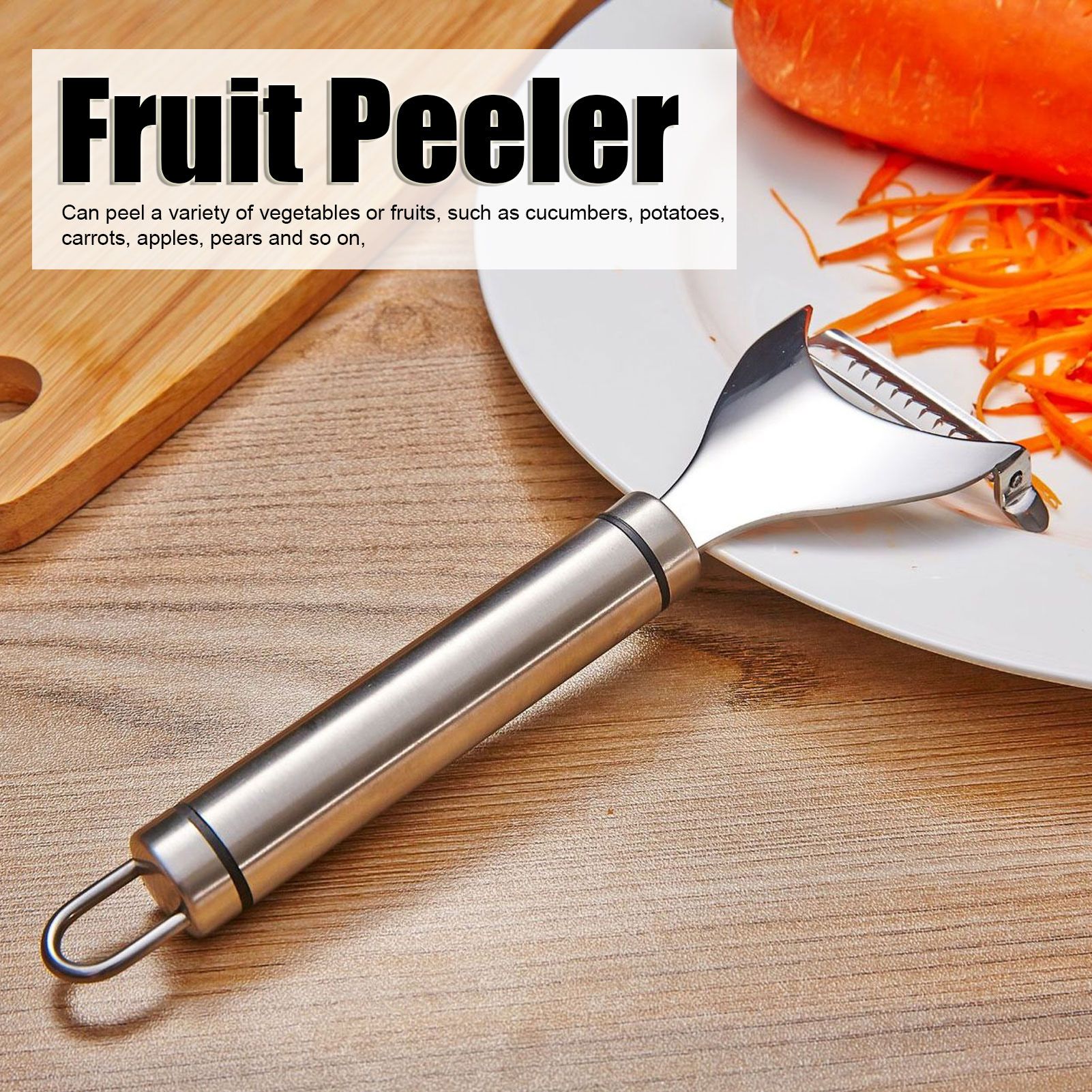 Vegetable Fruit Peeler Potato Cucumber Carrot Grater Stainless Steel Household view 15