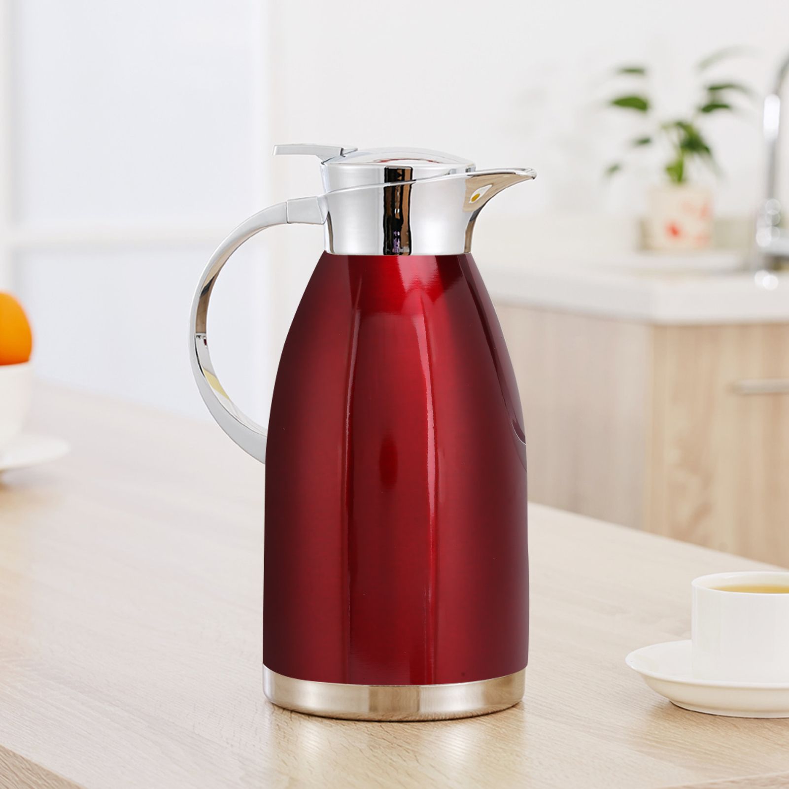 2L Thermal Jug DoubleWall Stainless Steel Vacuum Insulation Kettle for Coffee view 15
