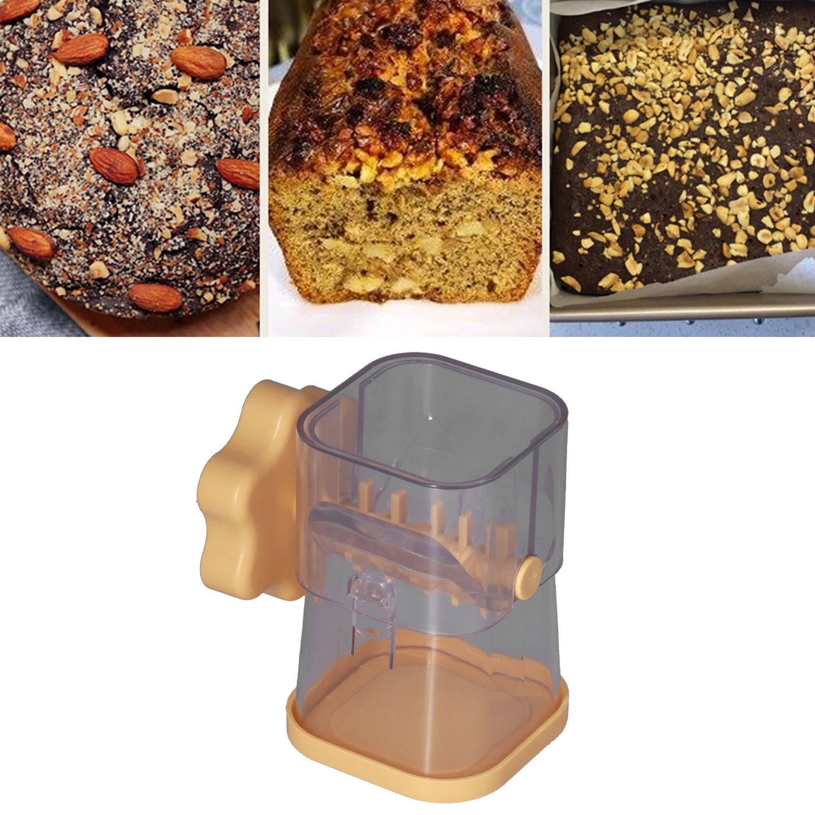Manual Nut Chopper Effortless Easy to Clean Hand Crank Nut Grinder for Almonds view 12