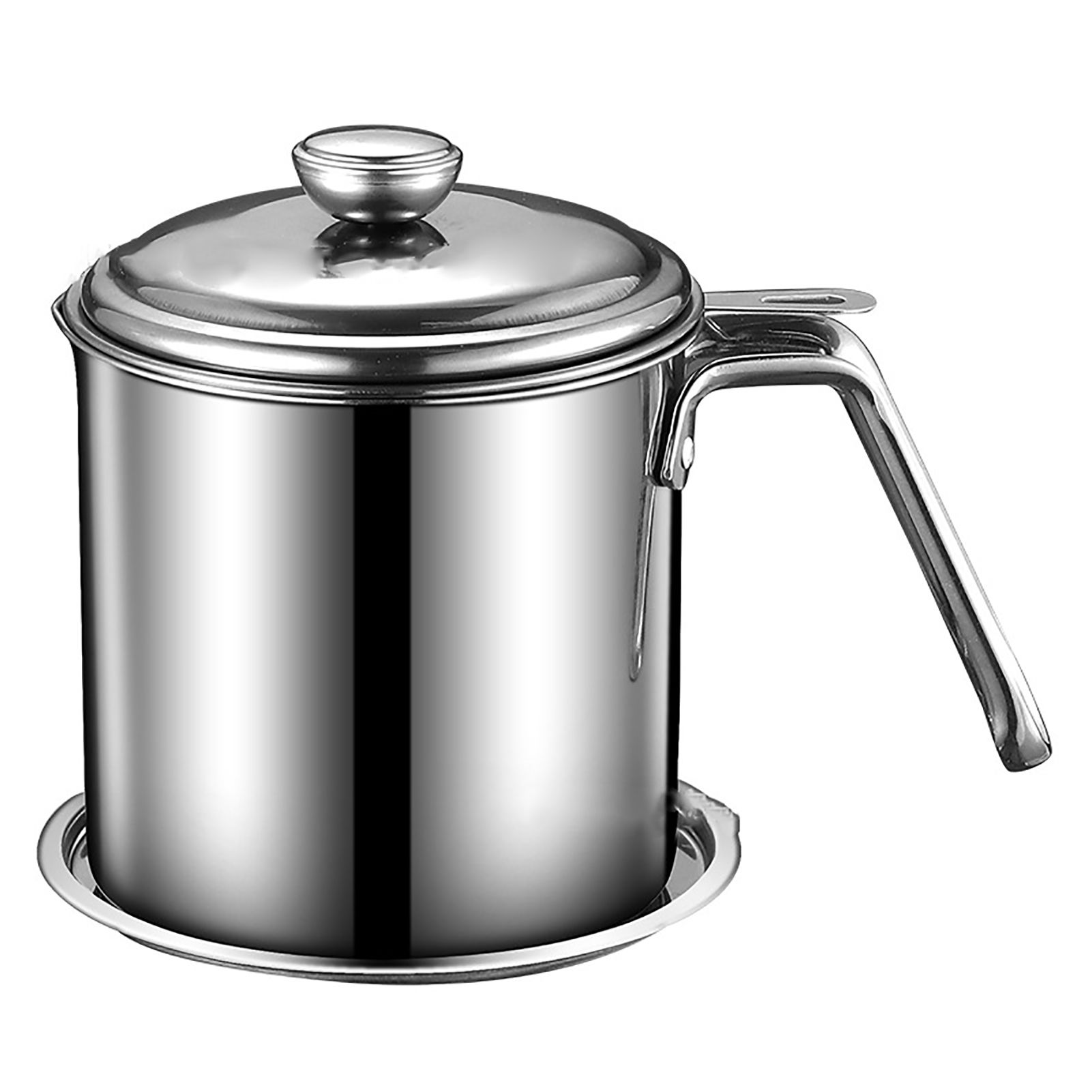 Oil Filter Pot Stainless Steel Food Grade Dust Proof Fine Mesh Grease Strainer