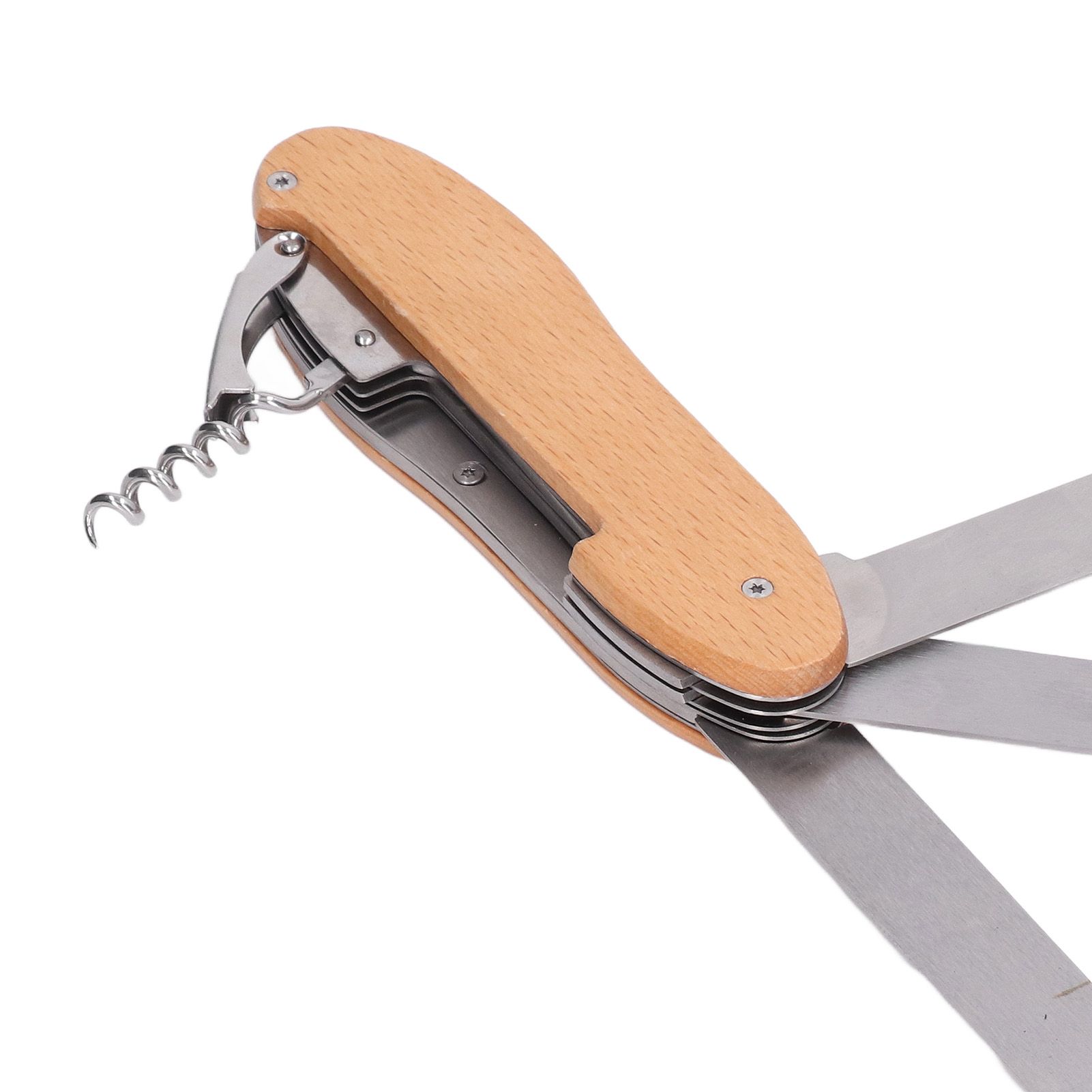 BBQ Tool Set 5 in 1 Multifunction Foldable Portable Spatula Brush Fork Bottle view 15
