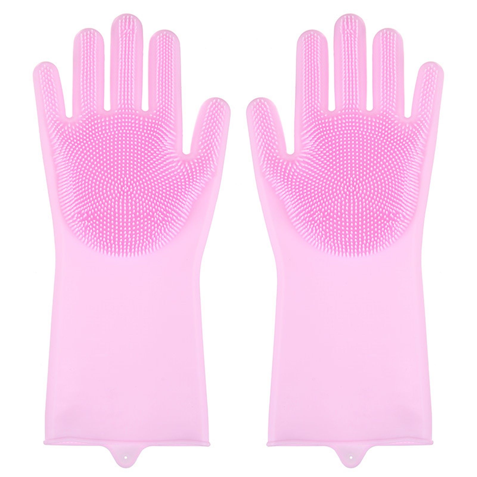 Silicone Gloves with bristles Waterproof Splashproof Oil Proof Soft Elastic