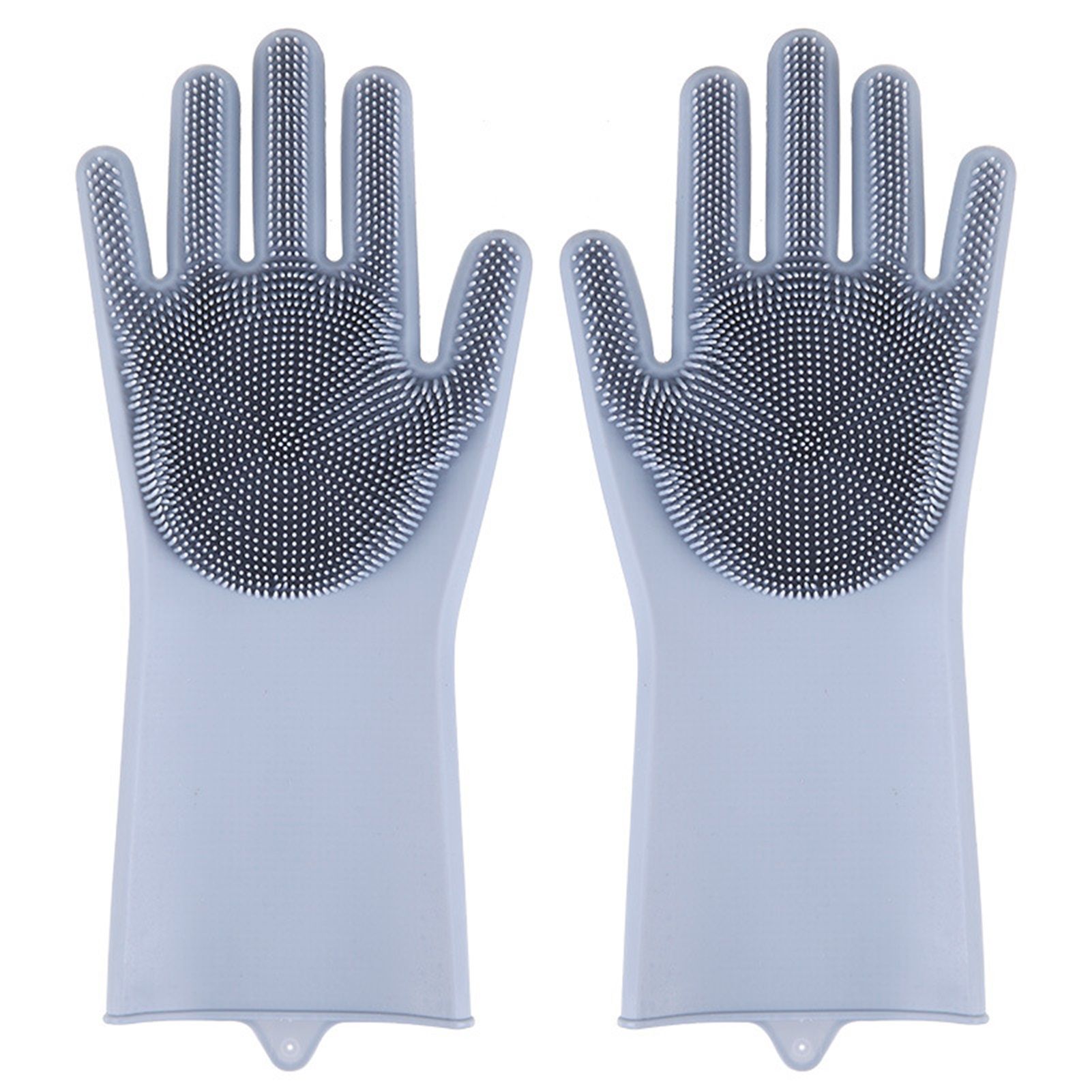 Silicone Gloves with bristles Waterproof Splashproof Oil Proof Soft Elastic