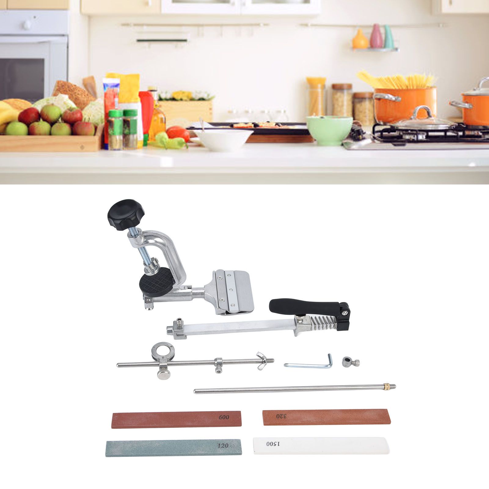 Knife Sharpener Kit Stainless Steel Knife Grinding Machine Sharpening Stone view 12