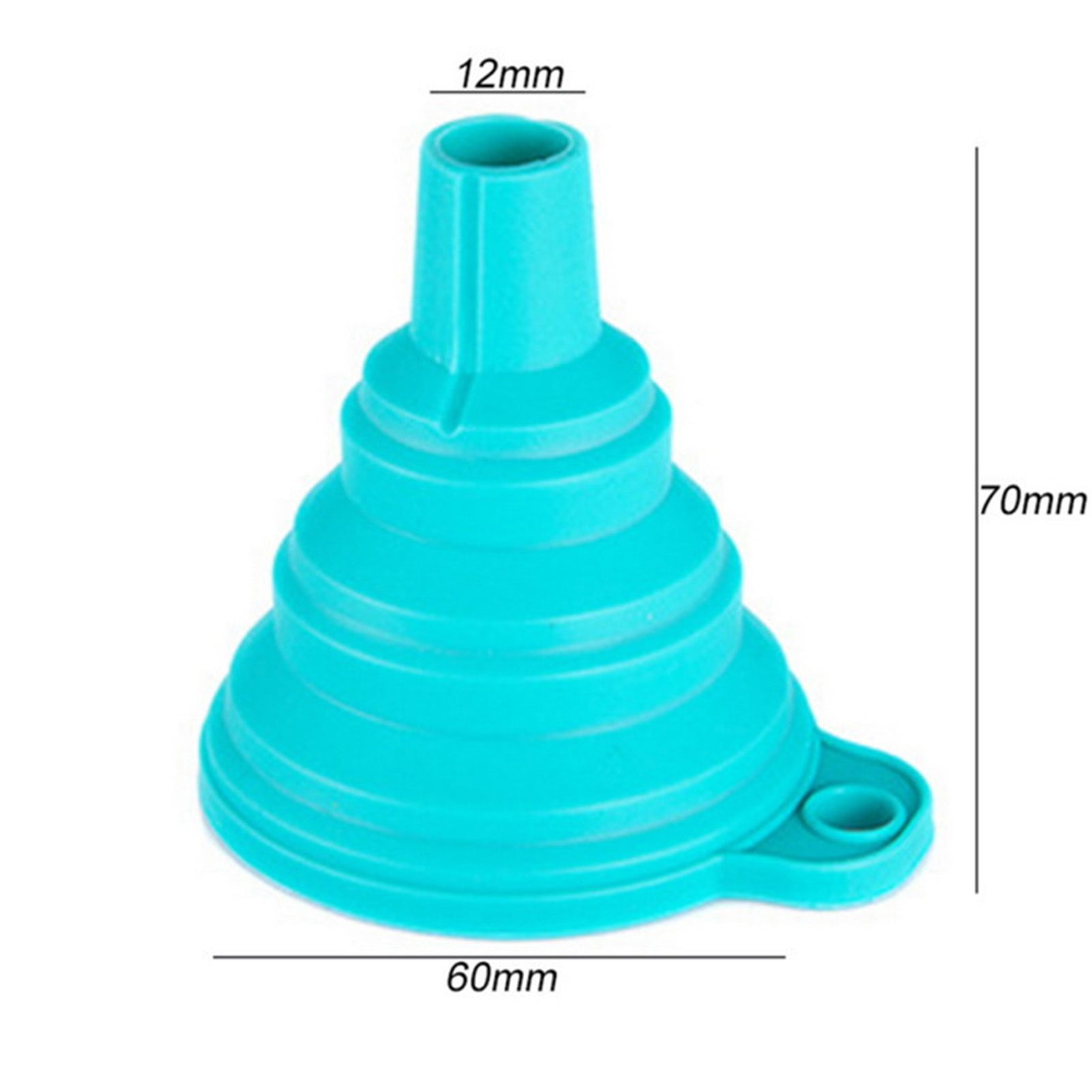 Kitchen Silicone Funnel Food Grade Silicone Foldable Funnel for Water Bottle view 4