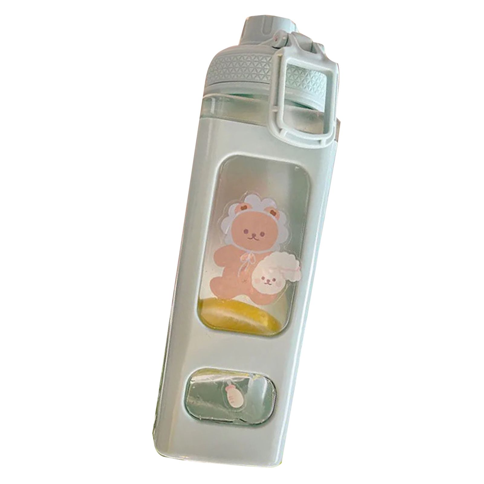 Large Capacity Water Bottle Portable Cute Drinking Bottle with Straw Nozzle
