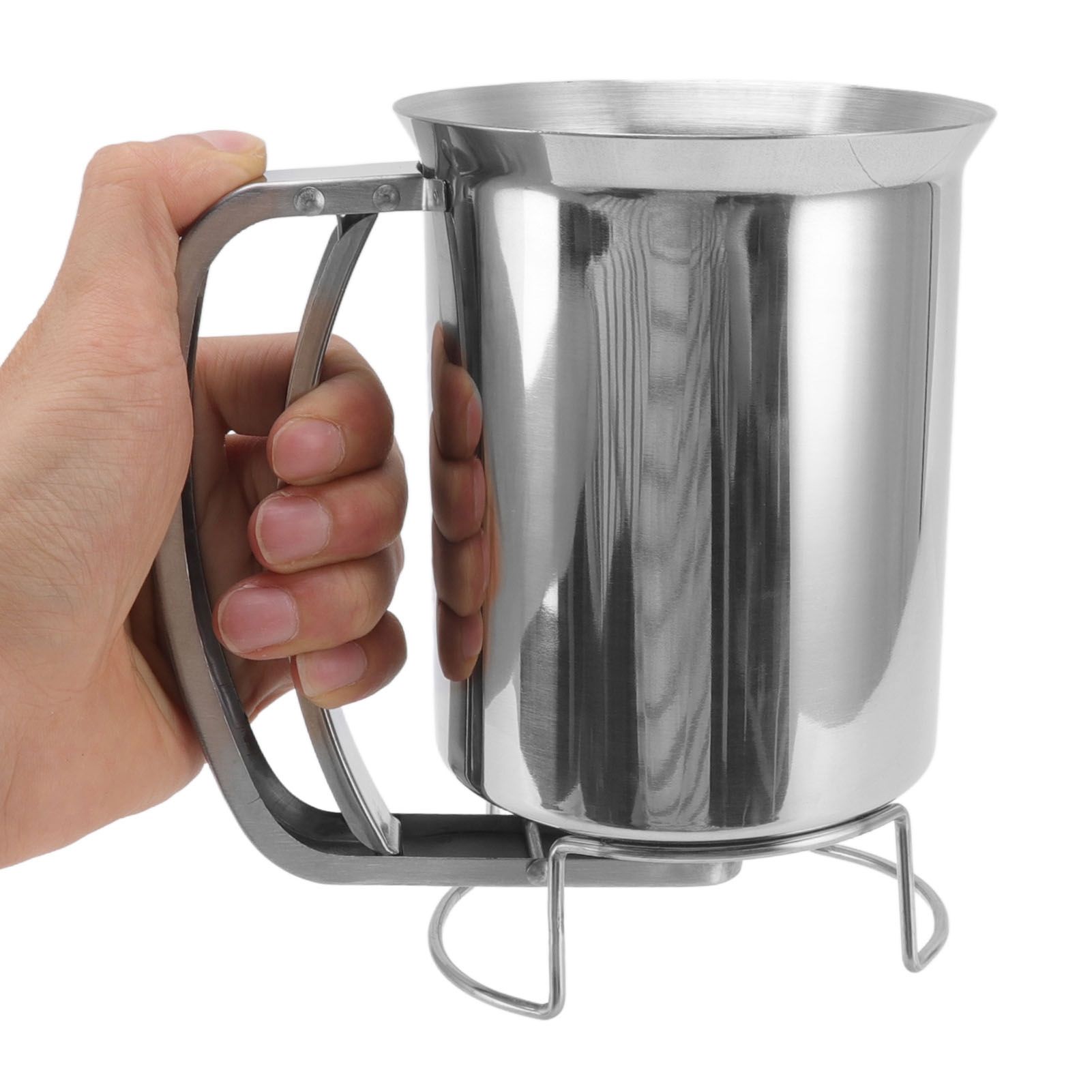 Pancake Batter Dispenser Handheld Stainless Steel Pancake Pourer for Baking view 10