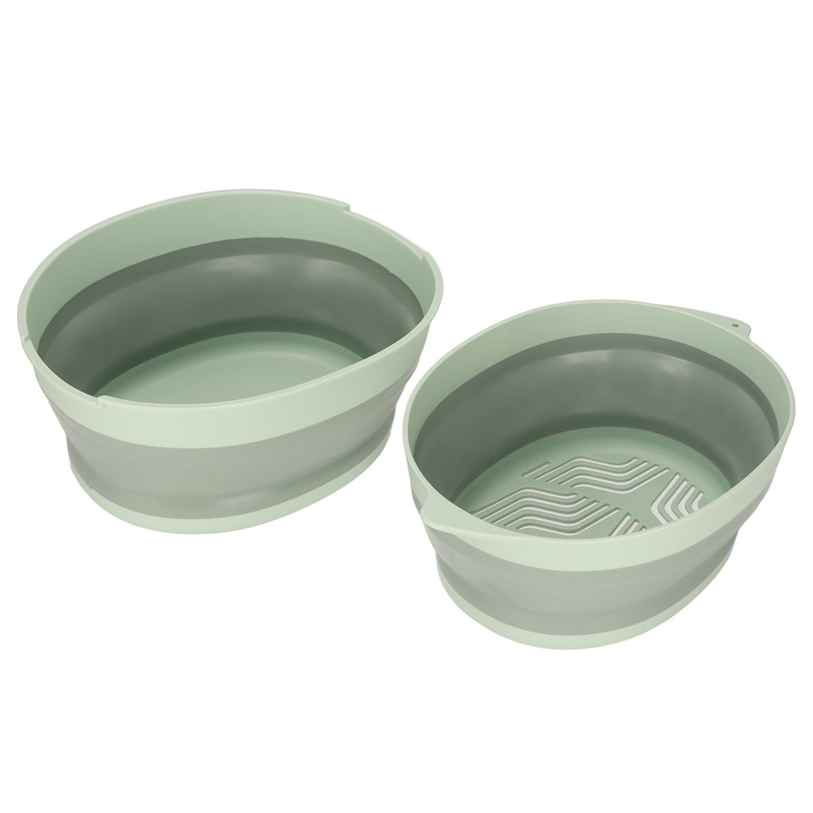 Double Layer Drain Basket Separate Design Foldable Portable Fruit Vegetable