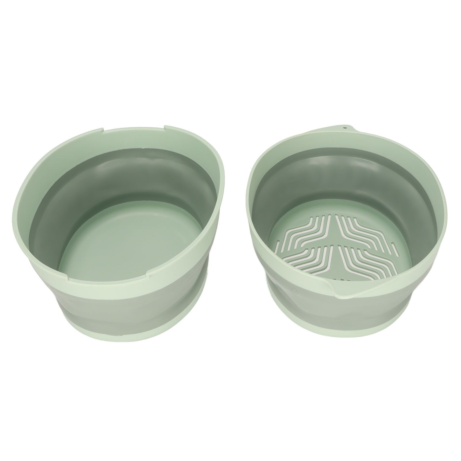 Double Layer Drain Basket Separate Design Foldable Portable Fruit Vegetable view 6