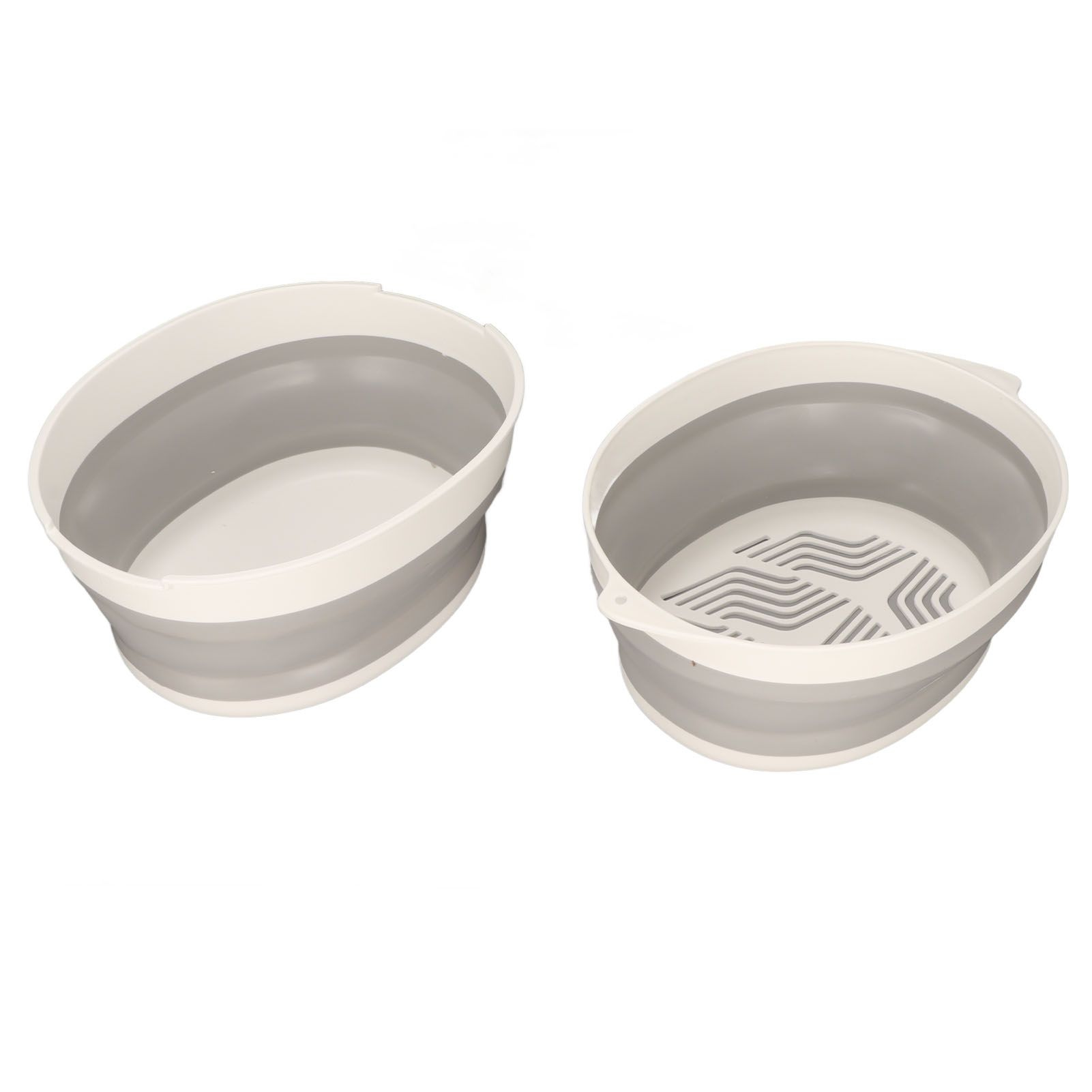 Double Layer Drain Basket Separate Design Foldable Portable Fruit Vegetable view 5
