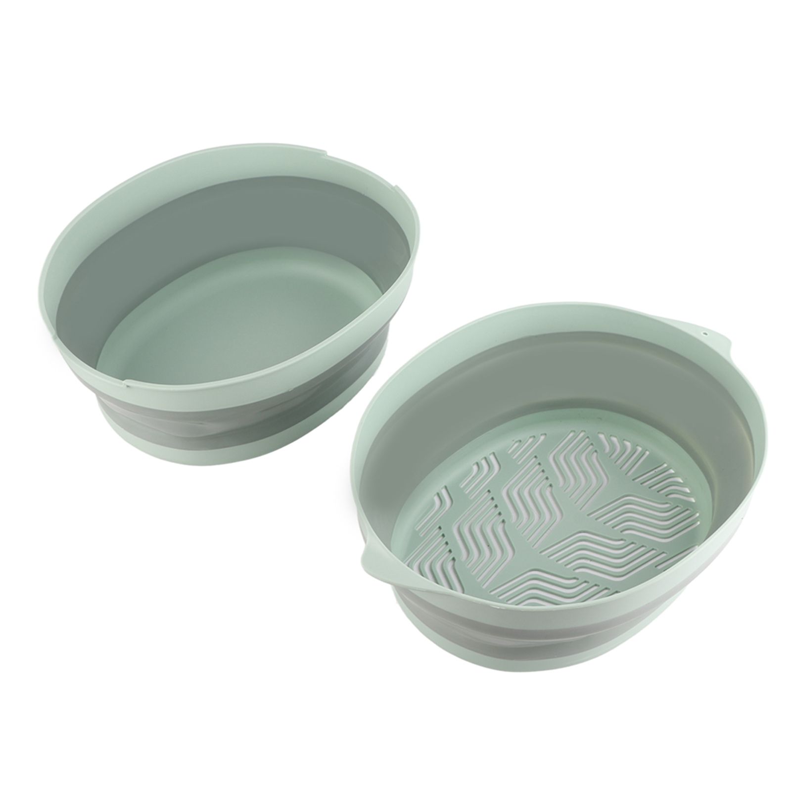 Double Layer Drain Basket Separate Design Foldable Portable Fruit Vegetable view 6