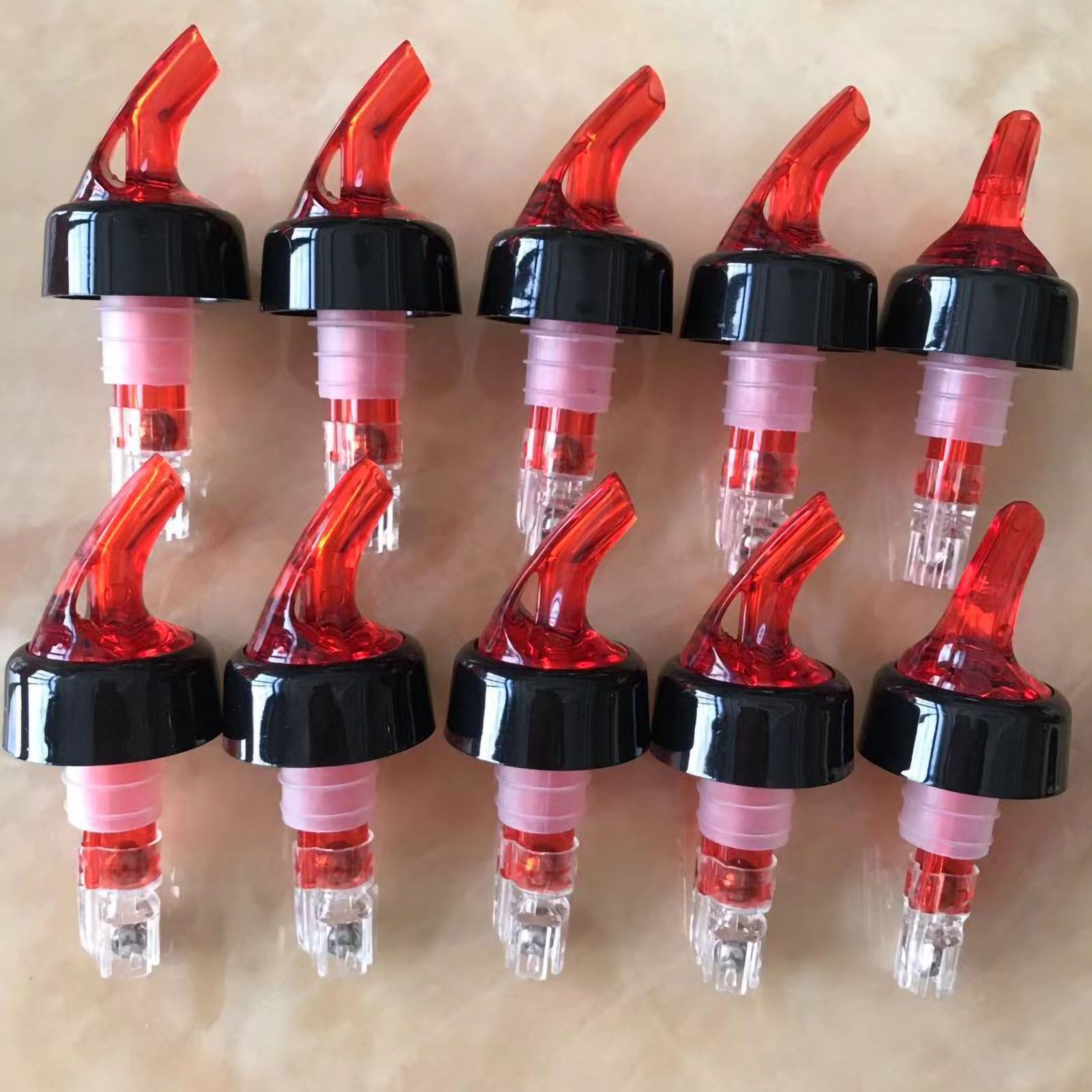 6pcs Bottle Pourers Spout Food Grade Plastic Liquid Dispenser Bottle Nozzle view 4