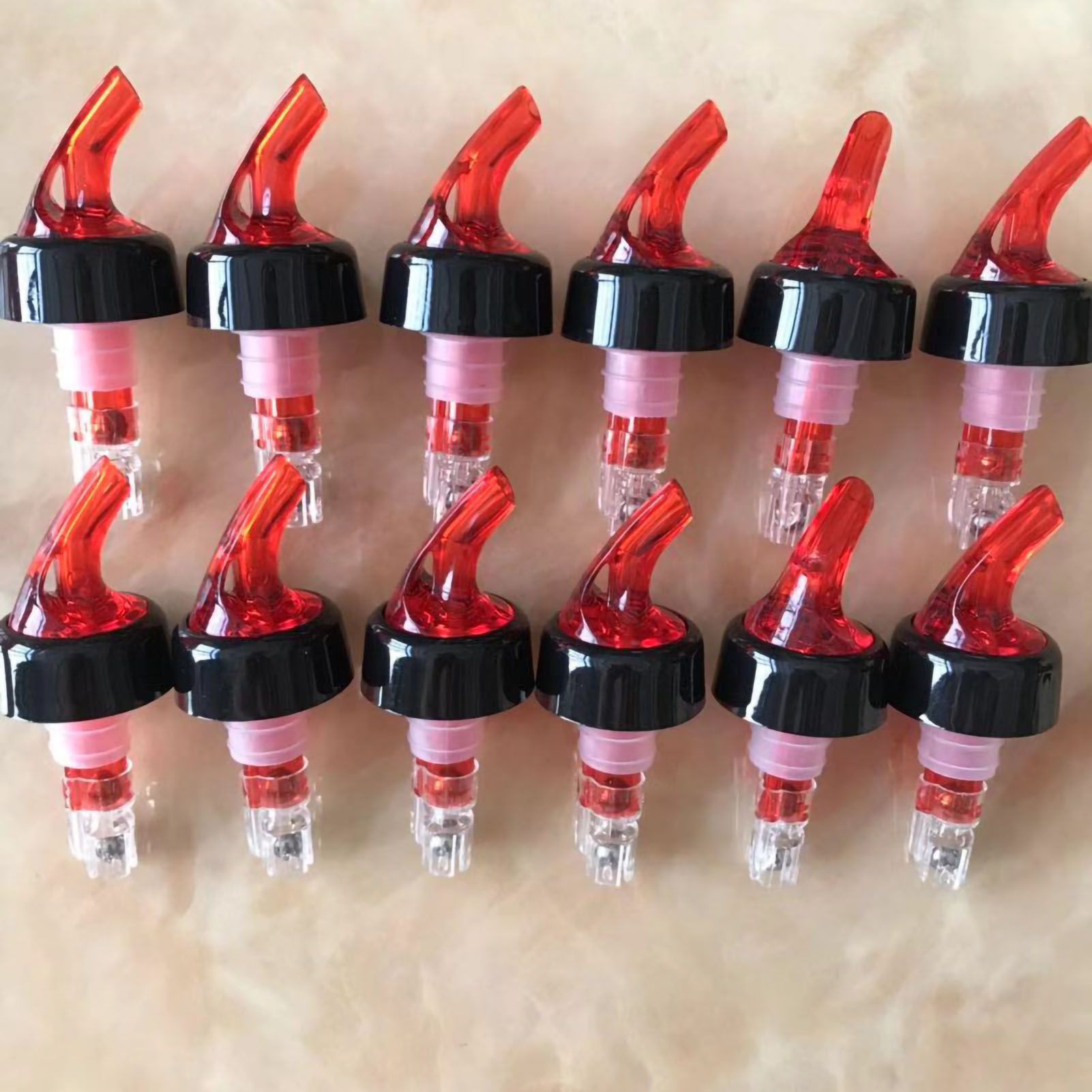 6pcs Bottle Pourers Spout Food Grade Plastic Liquid Dispenser Bottle Nozzle view 5