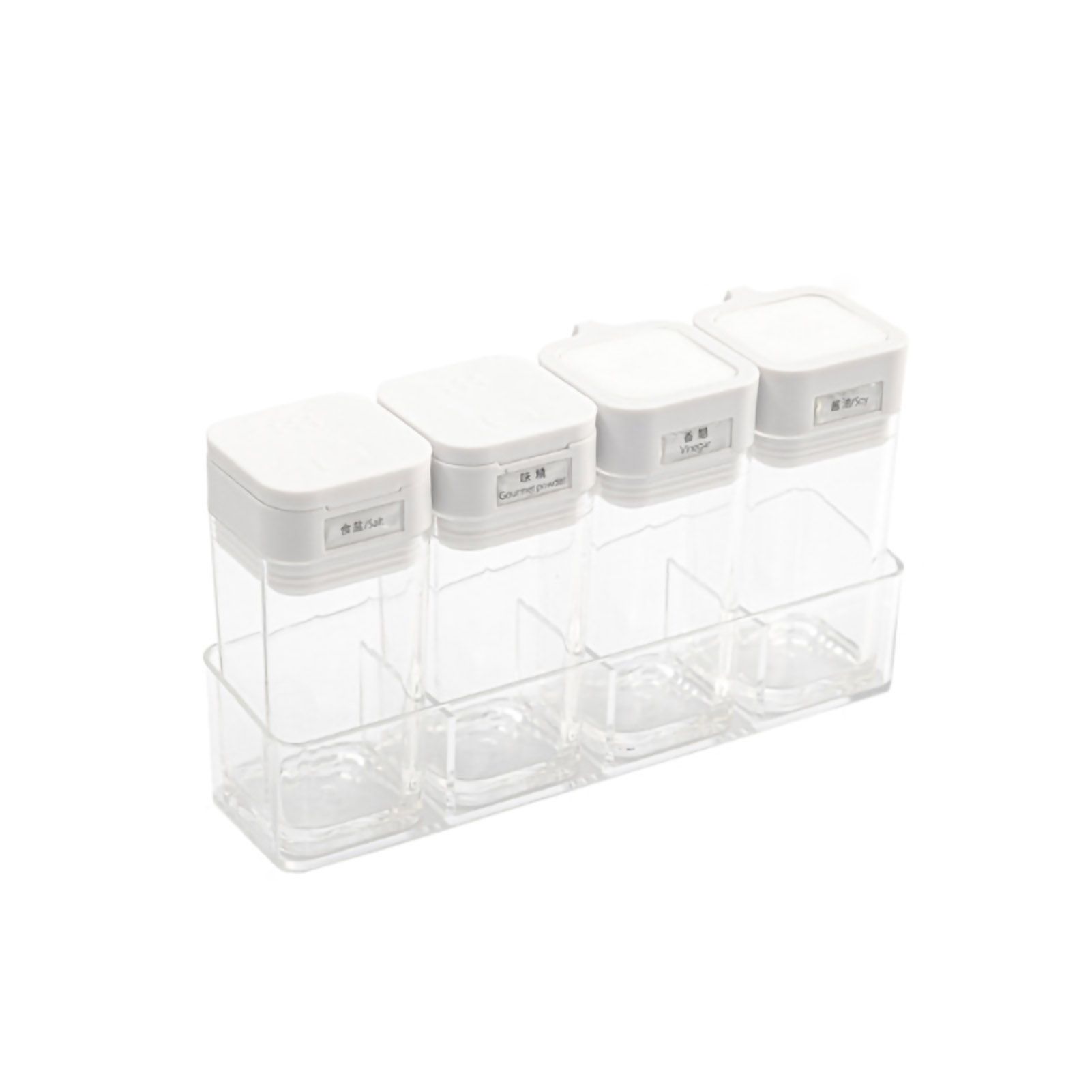 Seasoning Container Compact Portable Transparent Condiment Bottle for Kitchen