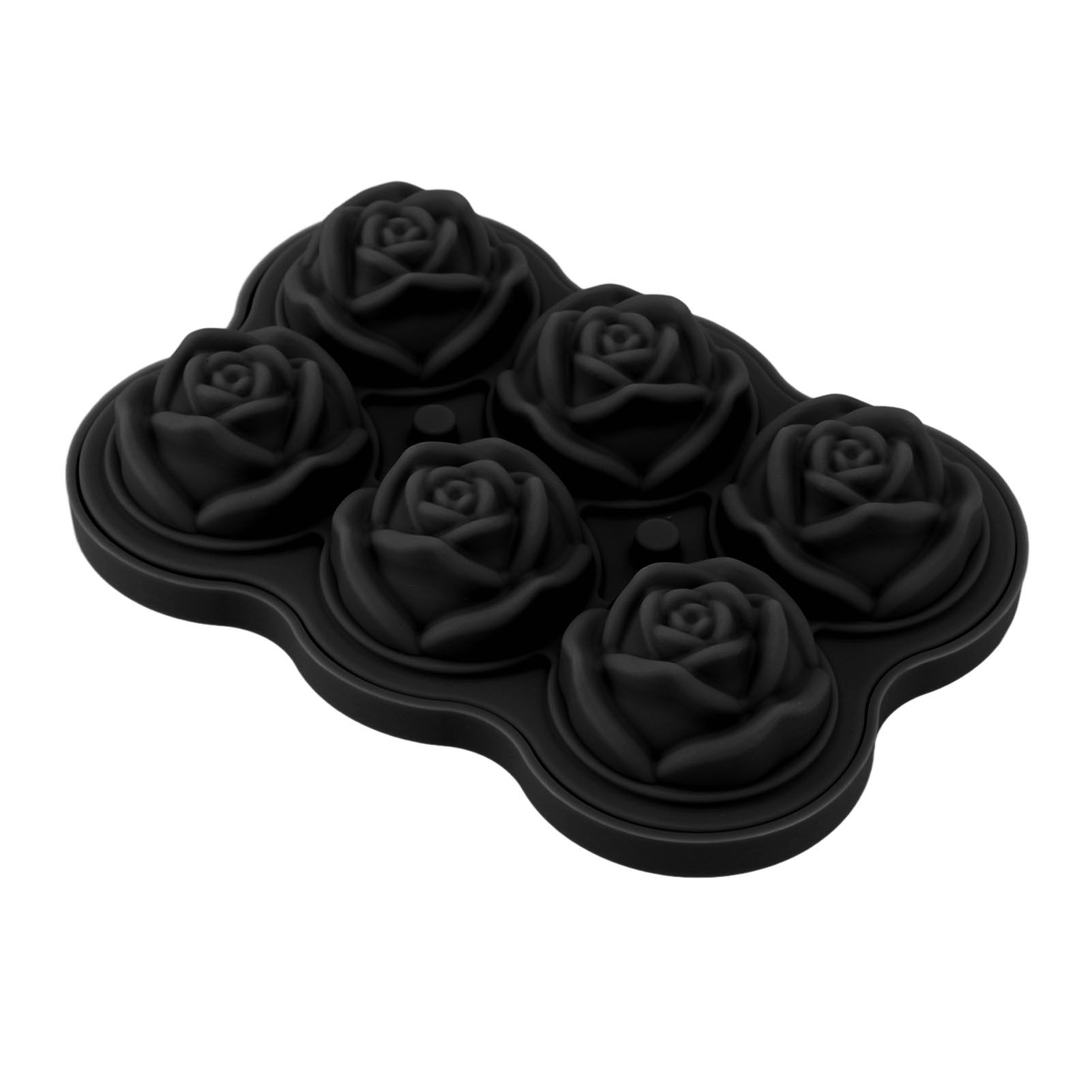 Rose Ice Cube Tray Silicone 6 Cubes No BPA Ice Making Accessory with Lid for view 8