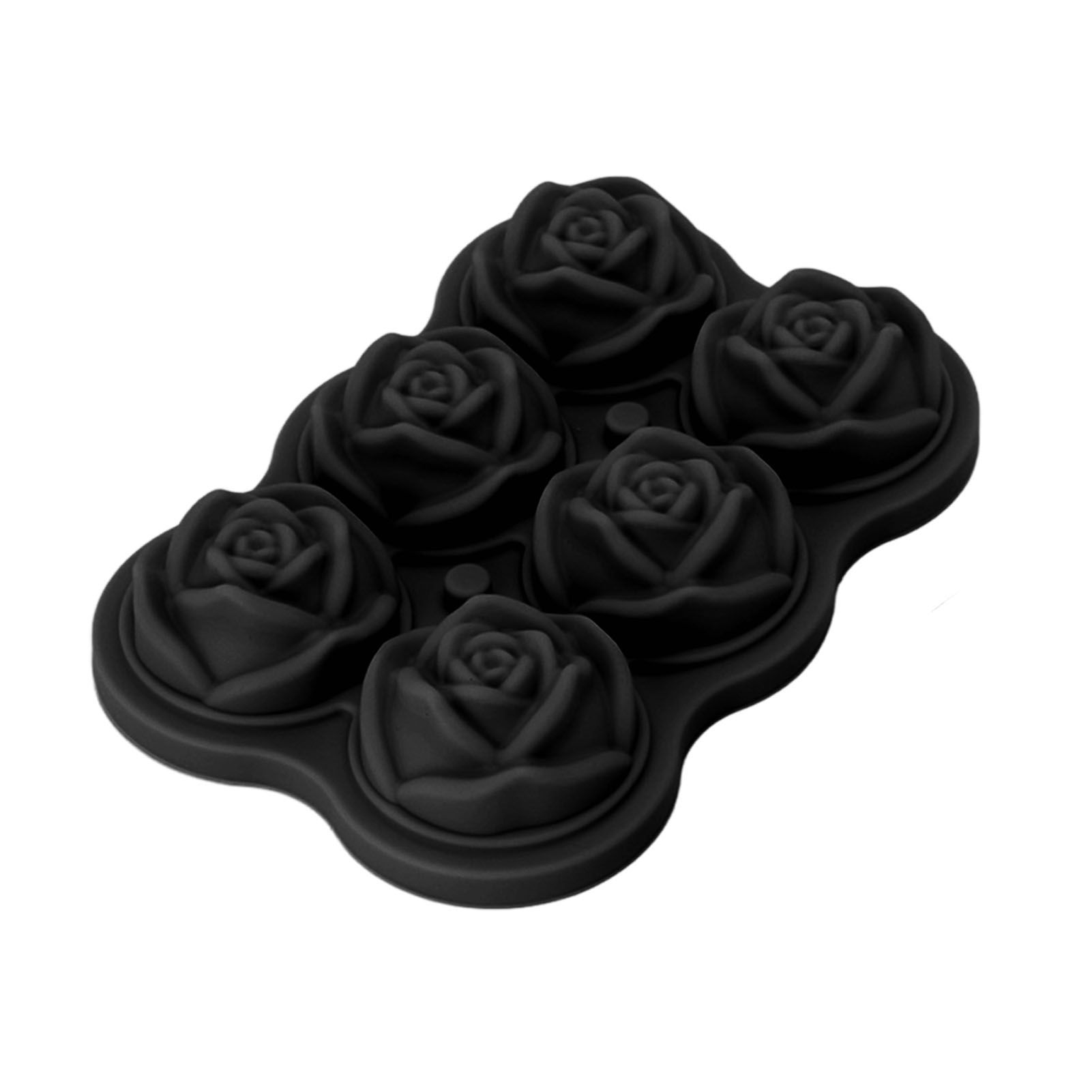 Rose Ice Cube Tray Silicone 6 Cubes No BPA Ice Making Accessory with Lid for view 10
