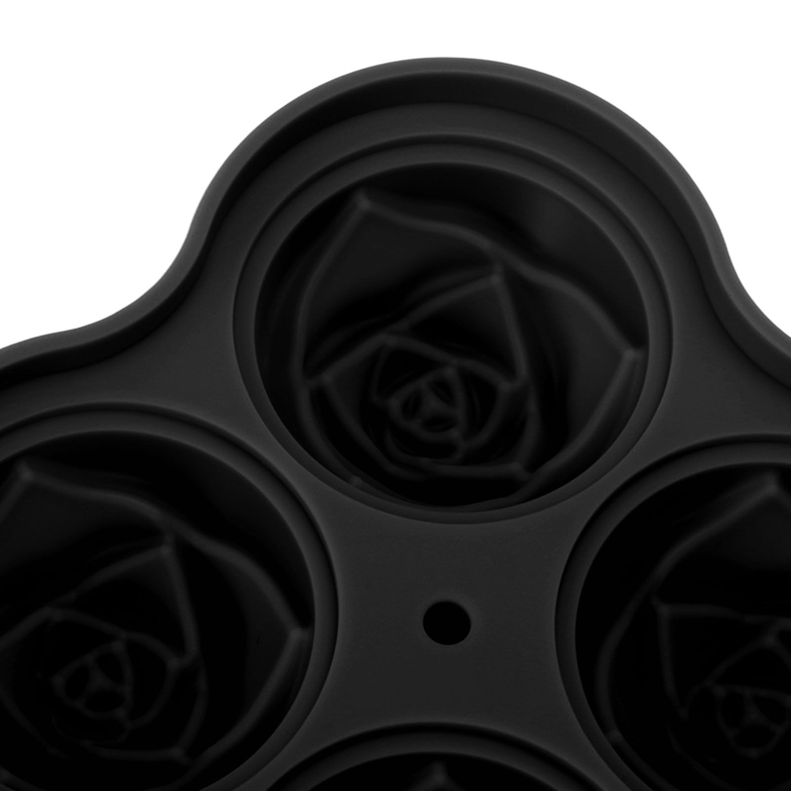 Rose Ice Cube Tray Silicone 6 Cubes No BPA Ice Making Accessory with Lid for view 13
