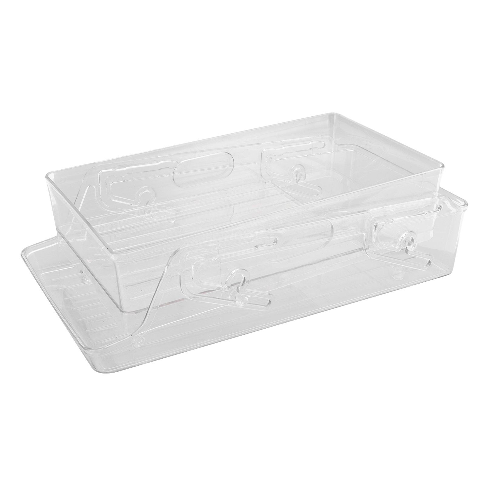 Automatic Rolling Beverage Soda Can Storage Organizer Double Layers Plastic view 2