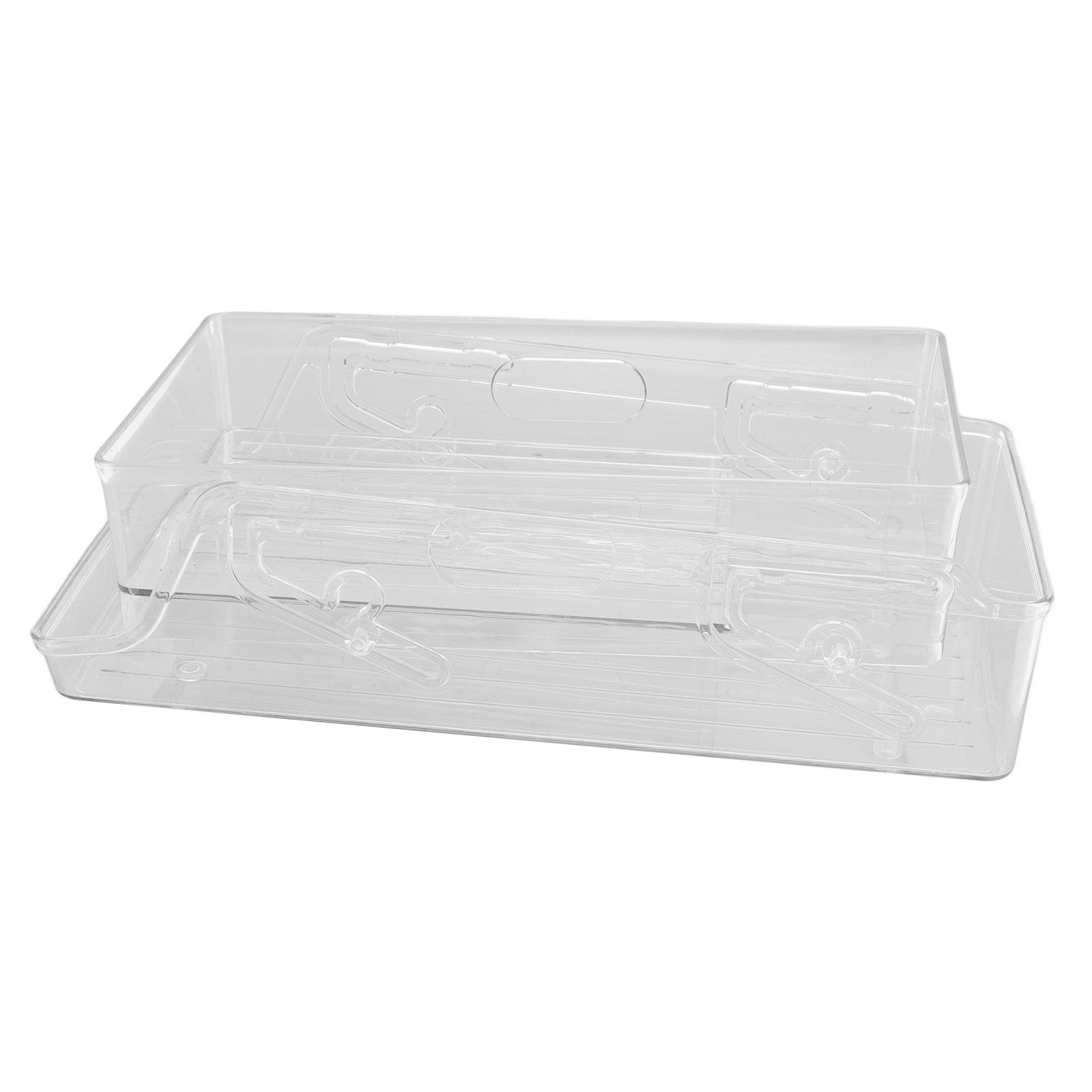 Automatic Rolling Beverage Soda Can Storage Organizer Double Layers Plastic view 7