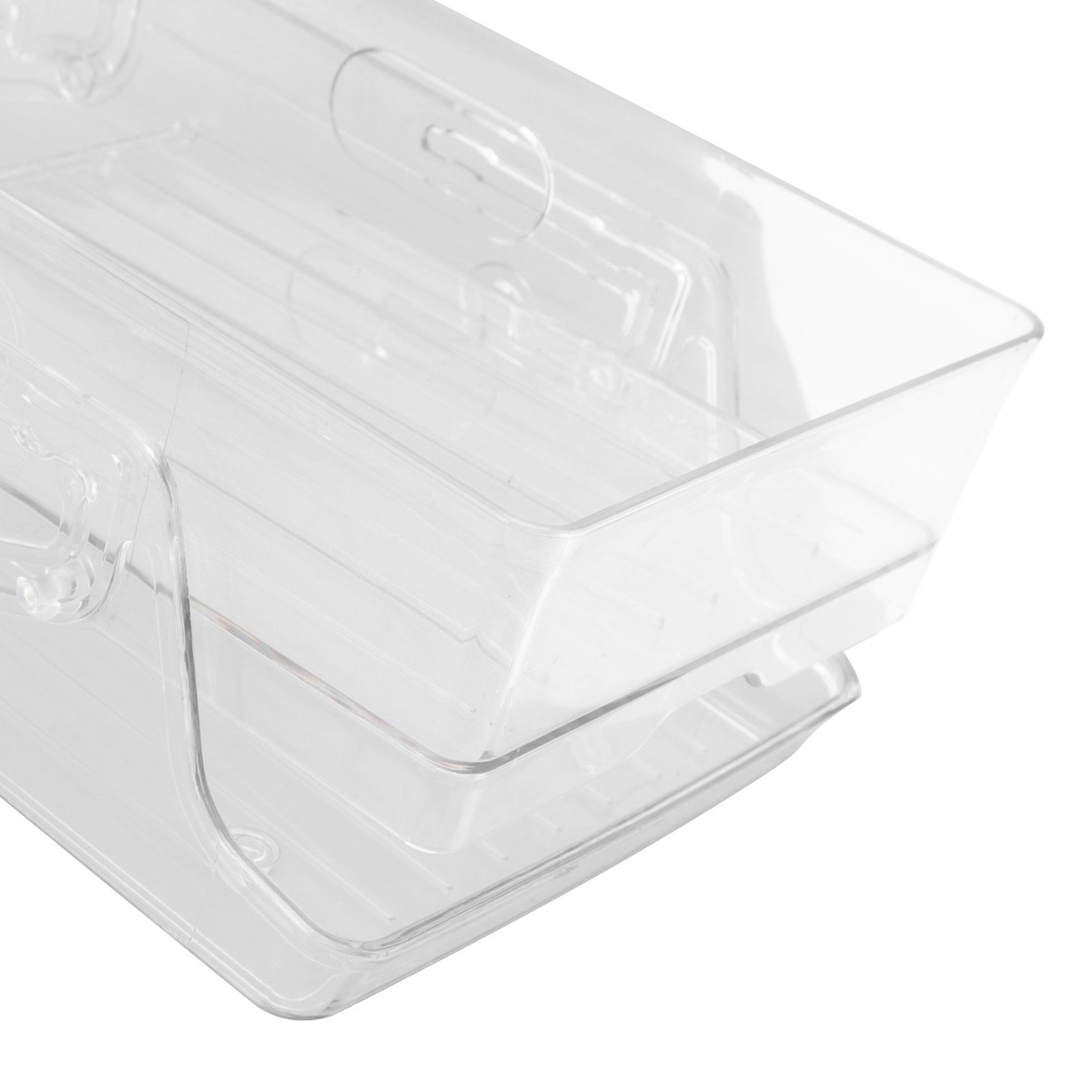 Automatic Rolling Beverage Soda Can Storage Organizer Double Layers Plastic view 13