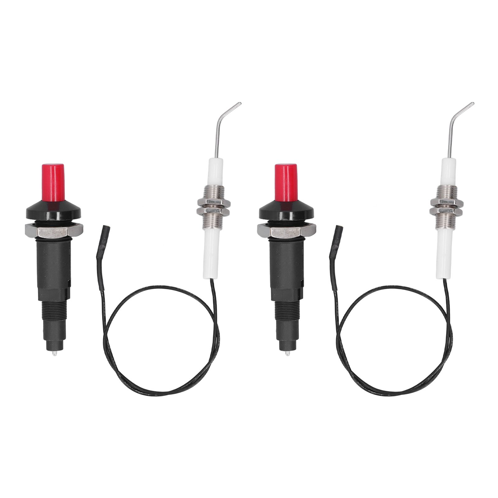 2 Sets Grill Stove Igniter Set Plastic Push Type Universal Threaded Grill