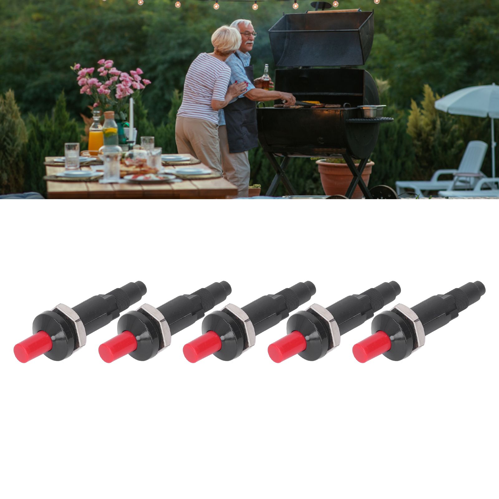 5pcs Piezo Spark Ignition One Outlet Plug Push Button Igniter Kitchen Lighter view 12