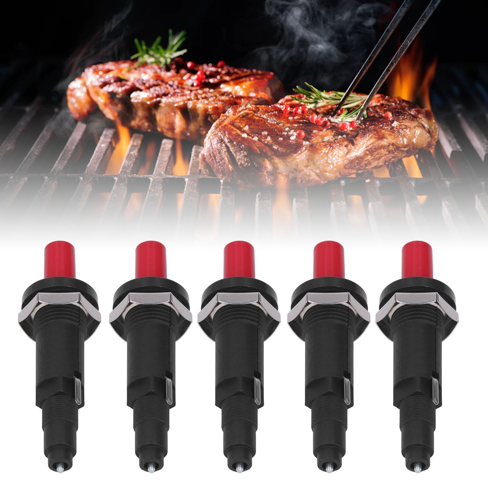 5PCS Piezo Igniter 1 Out 2 Spark PP Shell Push Button Grill Igniters for view 11