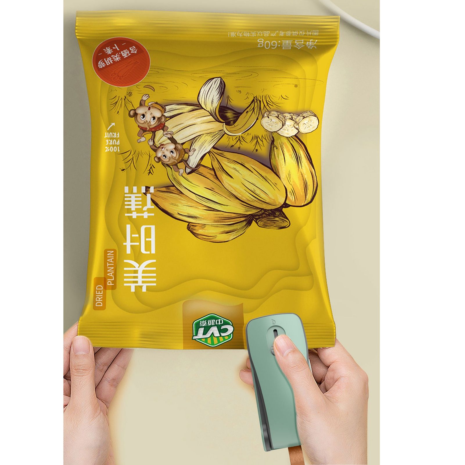 Mini Bag Sealer 2 in 1 Heat Sealer and Cutter Bottom Magnetic Handheld Plastic view 4