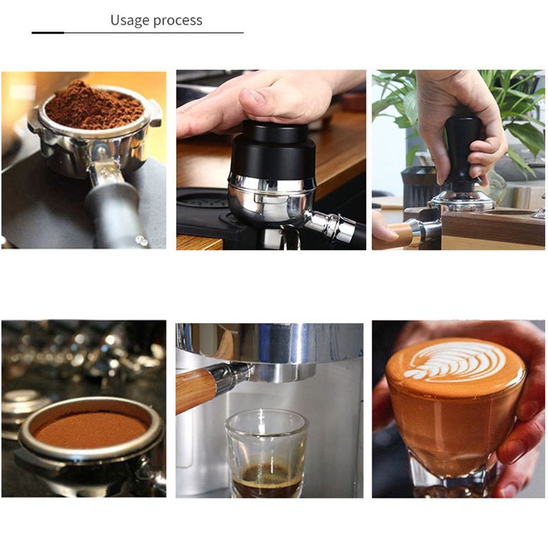 Elastic Coffee Tamper Stainless Steel Constant Pressure Spring Coffee Tamper view 3