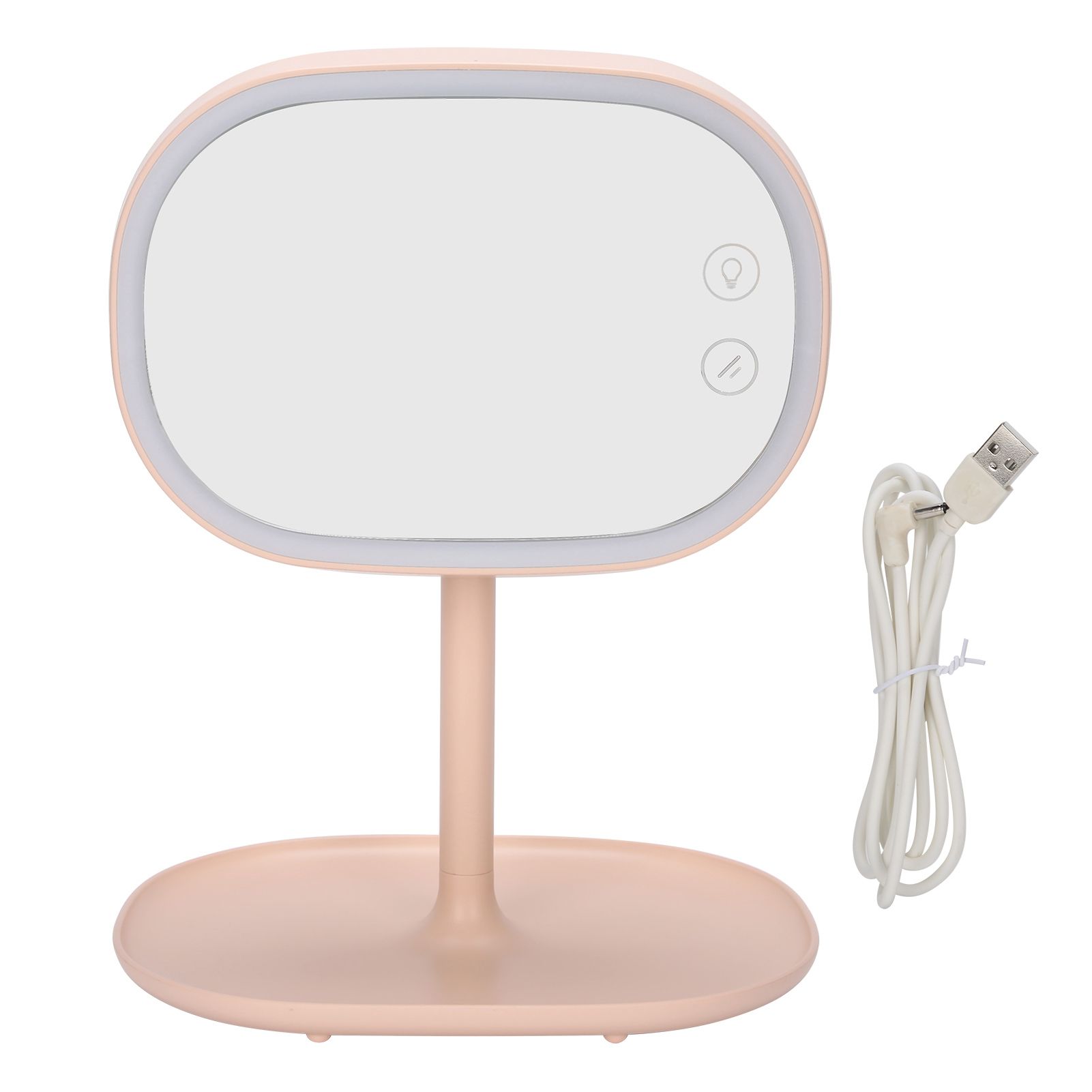 Make-Up Mirror Lamp Portable USB Charging LED Desktop Table Light for Bedroom