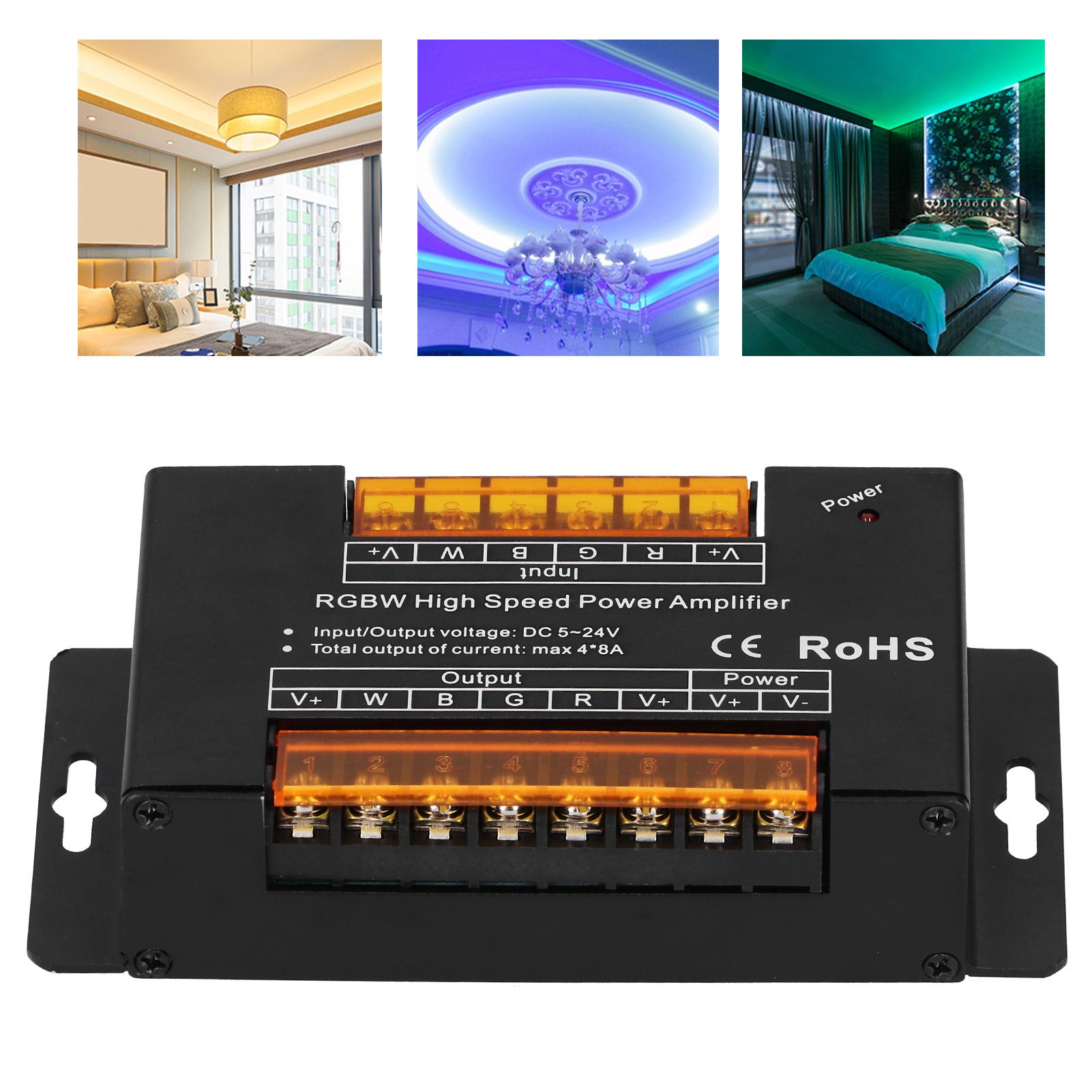 LED Signal Amplifier Module for Home RGB Light Strip Controller 0.1%100% DC5V24V view 9