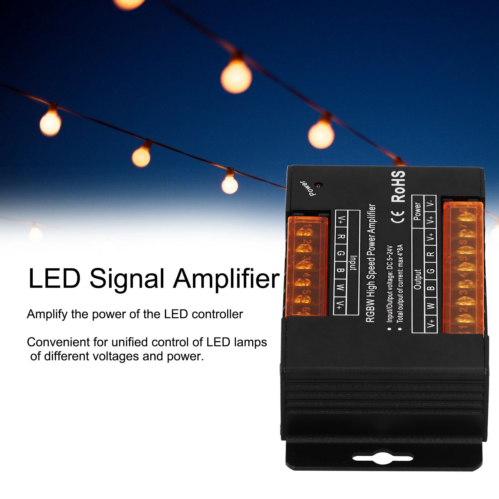 LED Signal Amplifier Module for Home RGB Light Strip Controller 0.1%100% DC5V24V view 13