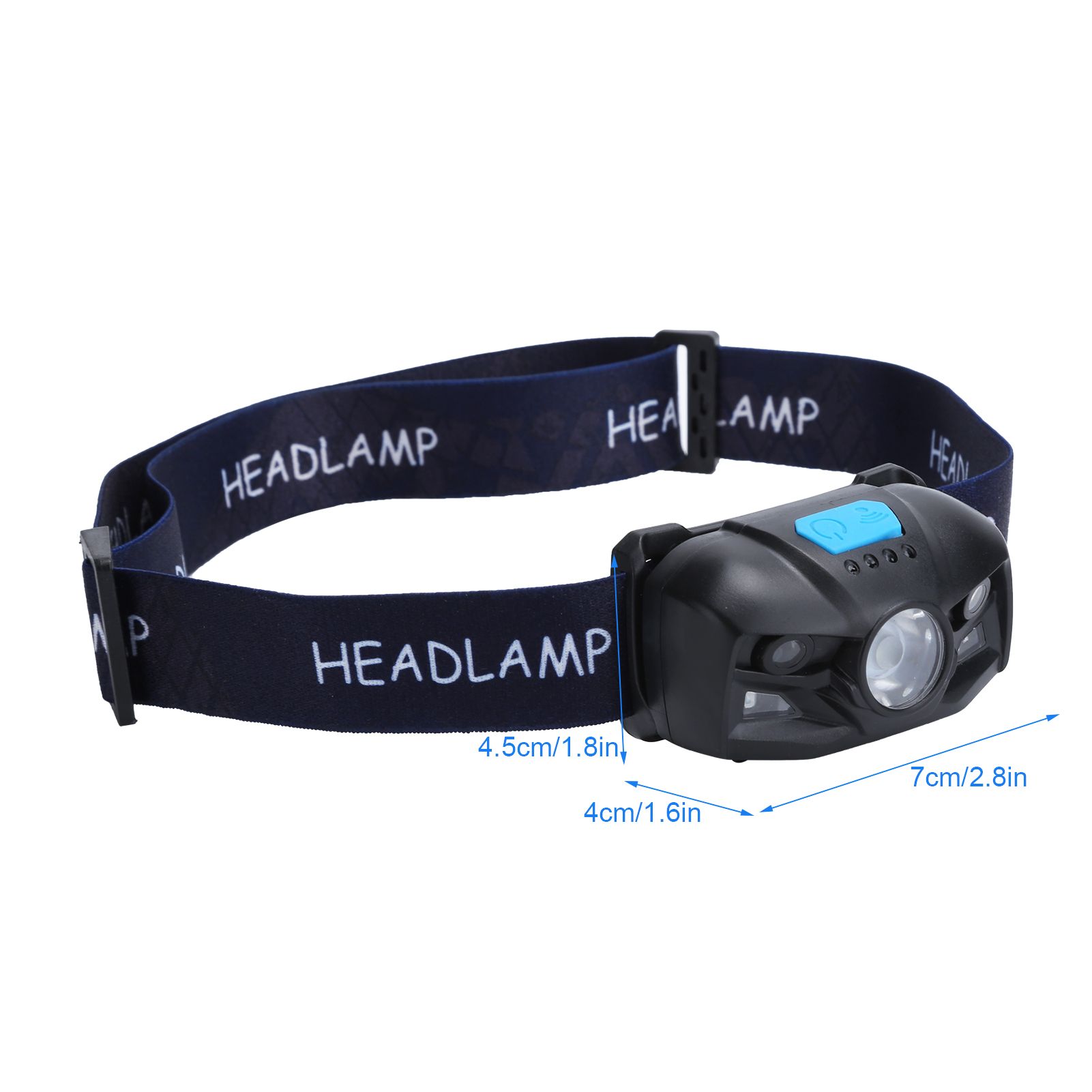 Outdoor USB Rechargeable LED Fishing Headlamp Finger Sensing Waterproof Headlight view 14