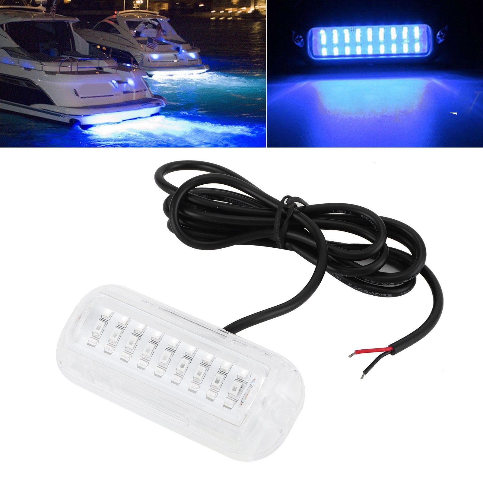 Underwater Ship Beam Light Stainless Steel 27LED Waterproof Marine Lamp 50W view 9