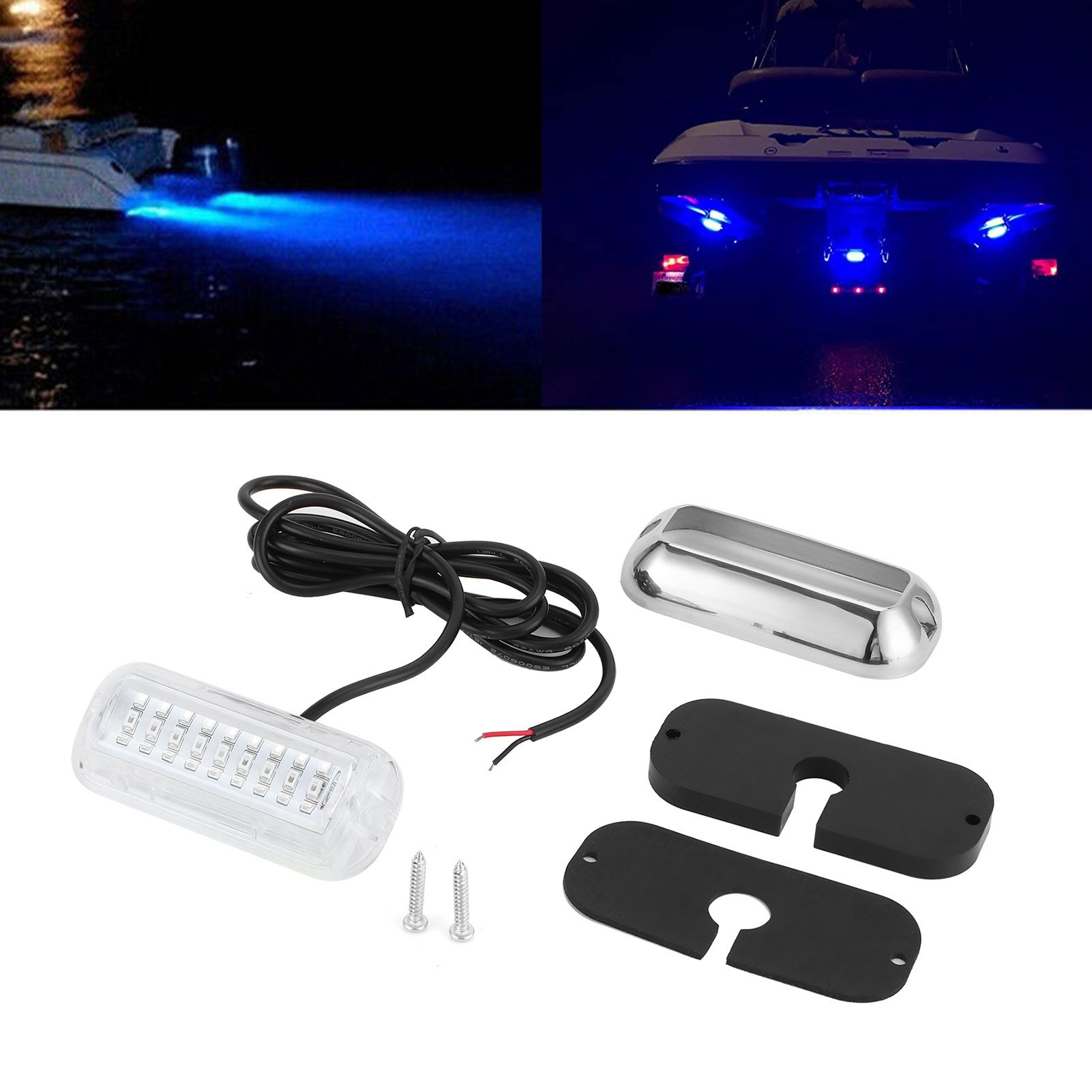 Underwater Ship Beam Light Stainless Steel 27LED Waterproof Marine Lamp 50W view 10