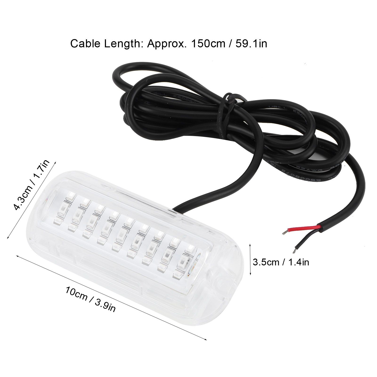 Underwater Ship Beam Light Stainless Steel 27LED Waterproof Marine Lamp 50W view 13