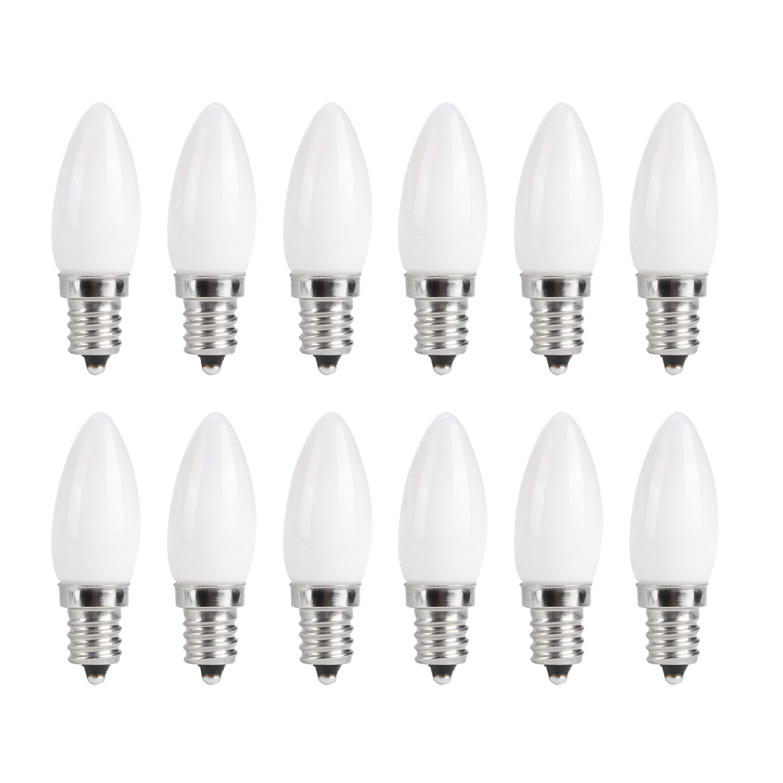 10pcs E12 LED Bulb 1.5W Warm White Lamp for Chandelier Ceiling Light Wall Lamp