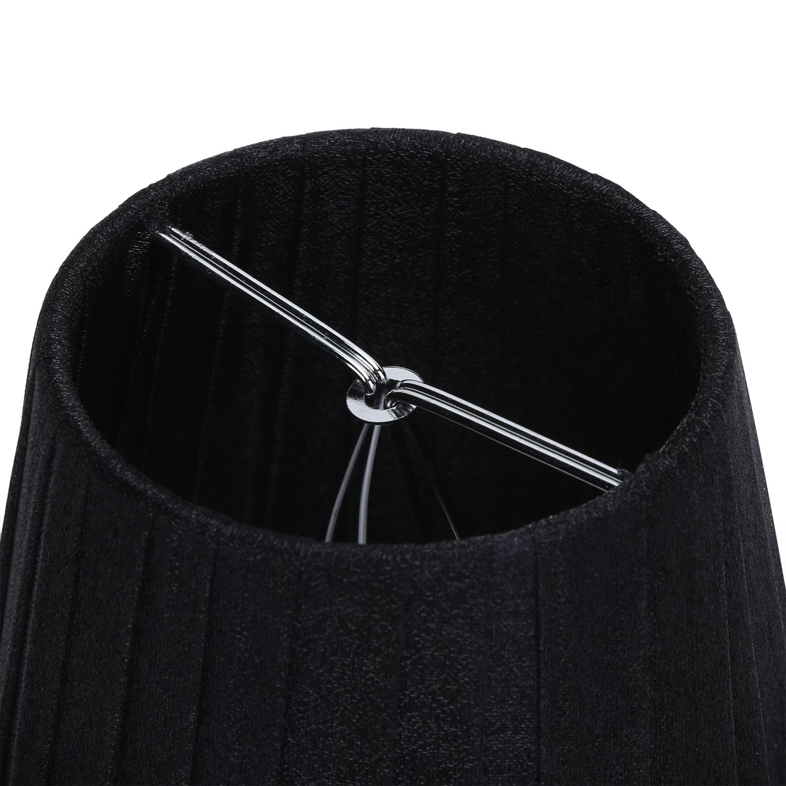 6Pcs Cloth Pendant Lamp Shade with Feather Edge Chandelier Lampshade Light view 12