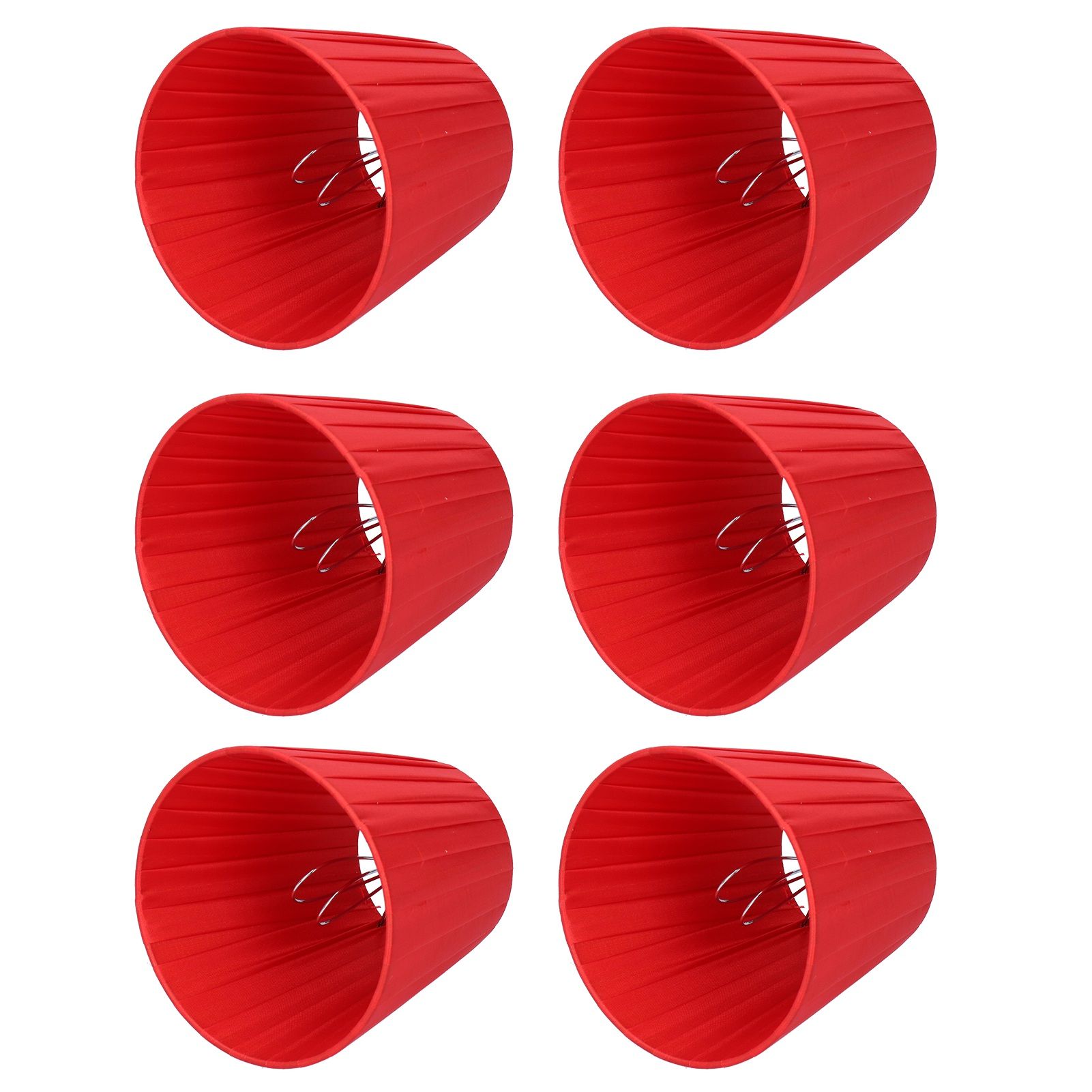 6Pcs Lampshade Modern Fabric Table Lamp Cover for Crystal Chandelier Wall view 5