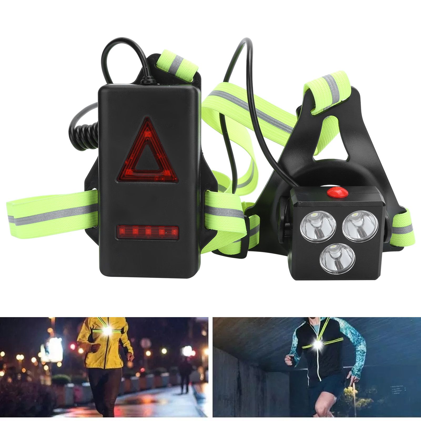LED Night Running Lights USB Charging Chest Lamp Safety Warning Light for view 9