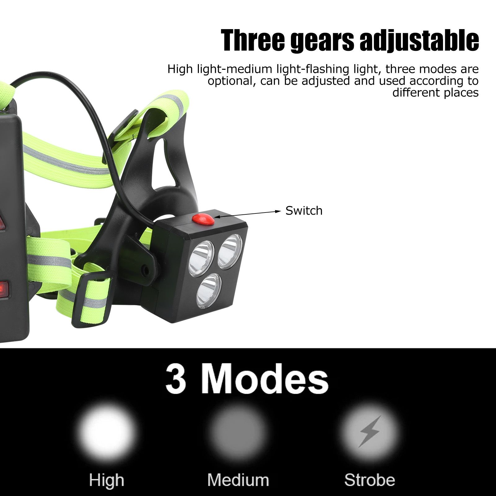 LED Night Running Lights USB Charging Chest Lamp Safety Warning Light for view 15