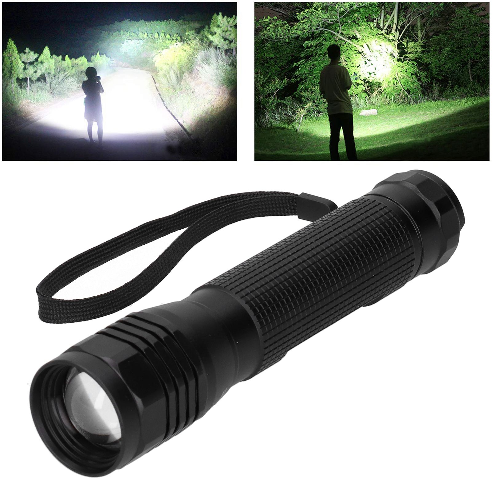 Bright P8 LED Flashlight Rotating Zoomable Torch Lamp IPX5 Waterproof for view 9