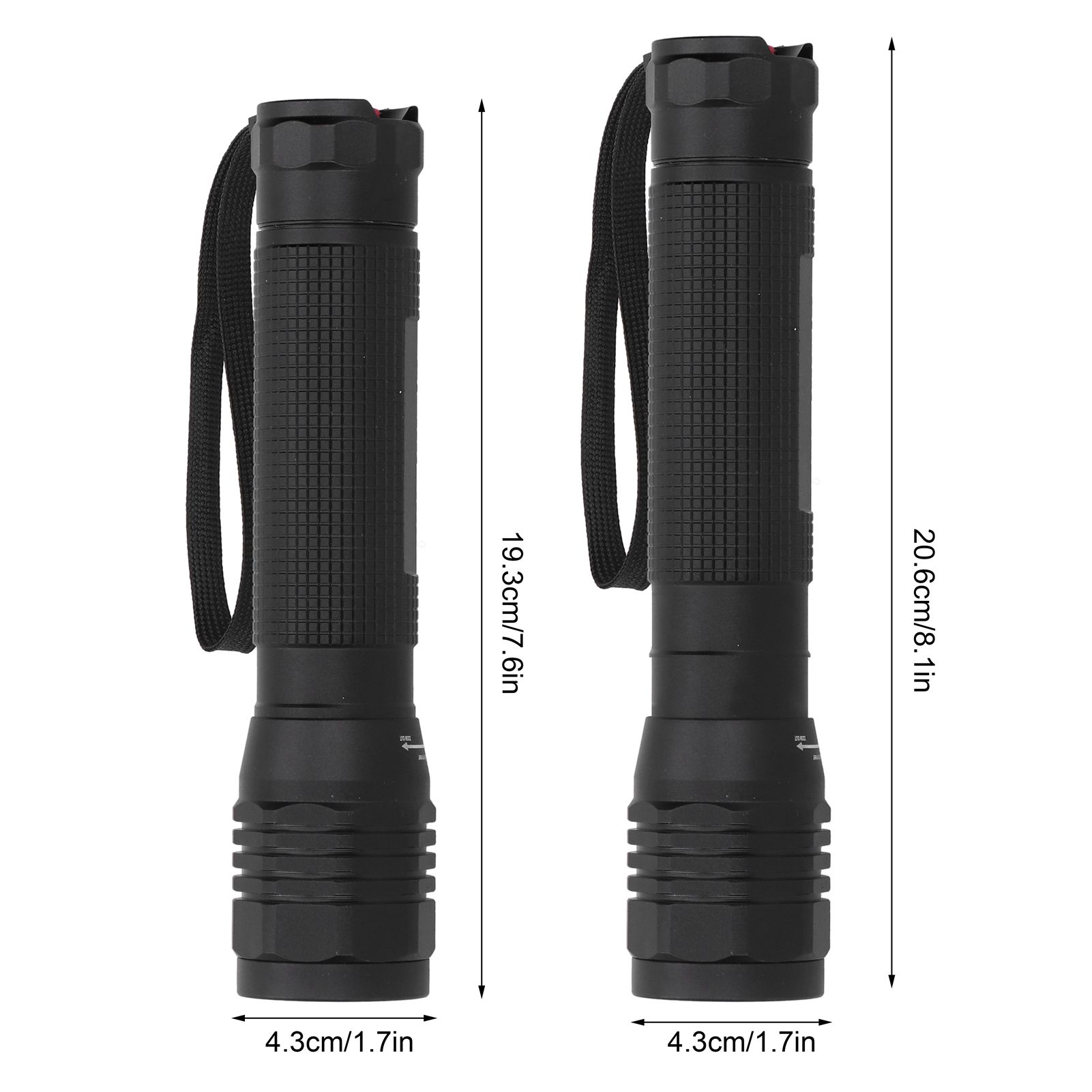 Bright P8 LED Flashlight Rotating Zoomable Torch Lamp IPX5 Waterproof for view 11