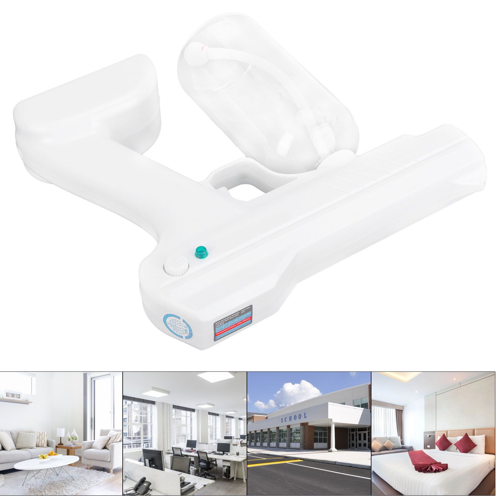 800ml Blue Light Nano Water Sprayer for House Cleaning Portable Cordless view 9