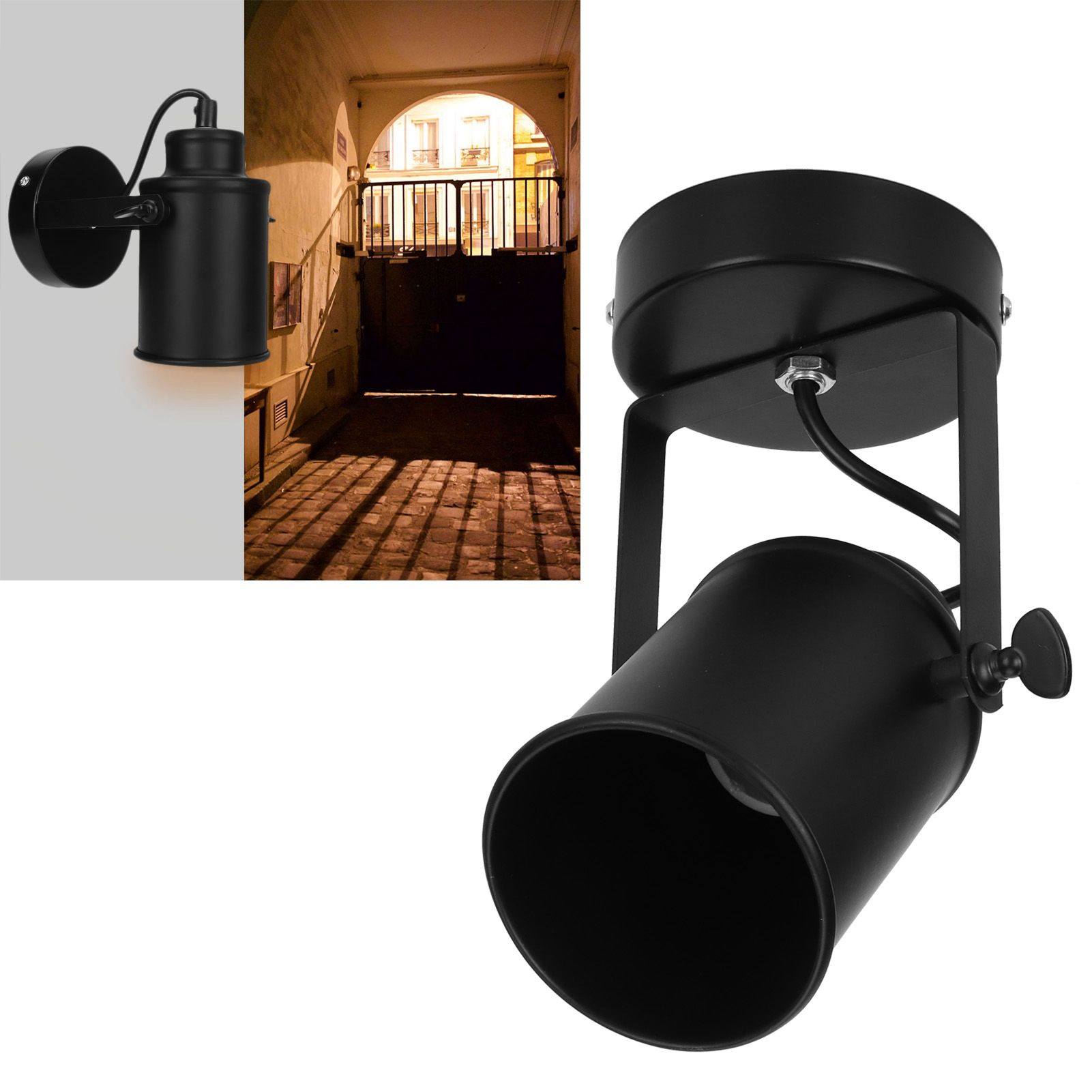 Retro Wall Lamp Wrought Iron Antique Wall Lamp for Restaurant Bar Corridor view 9