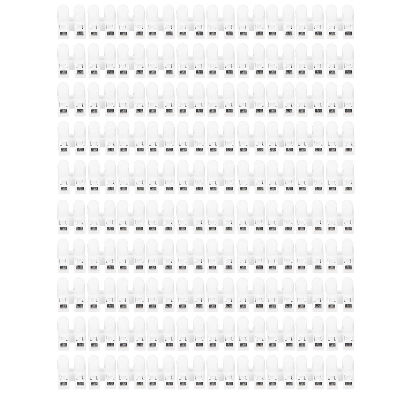 100pcs CH‑2 Connectors for LED Ceiling Light Flame Retardant 2 Port Press Terminal — image 1