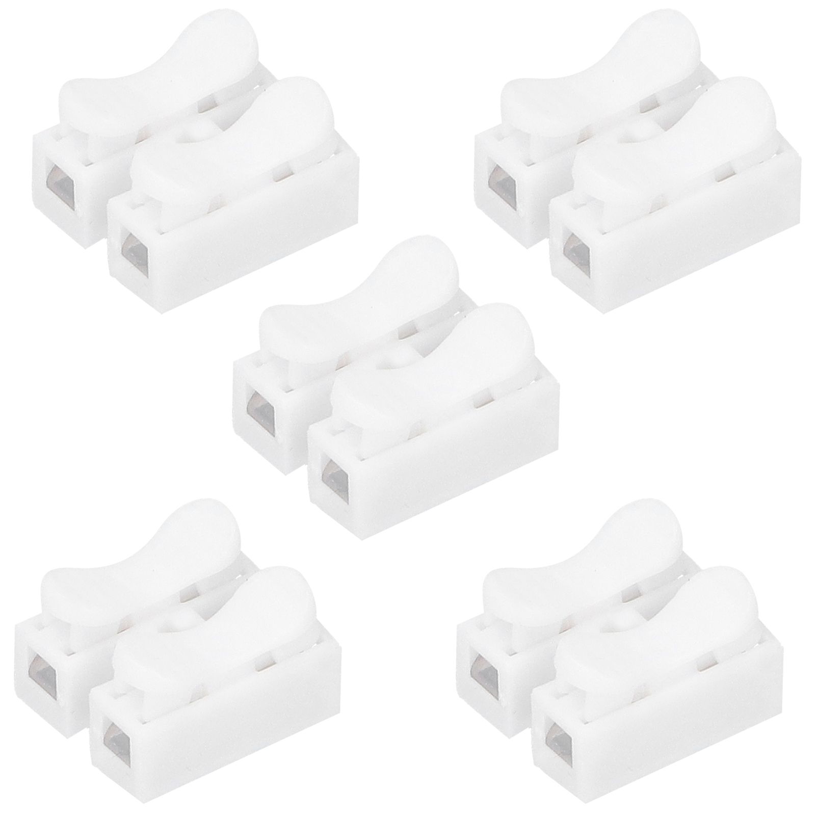 100pcs CH‑2 Connectors for LED Ceiling Light Flame Retardant 2 Port Press Terminal view 8