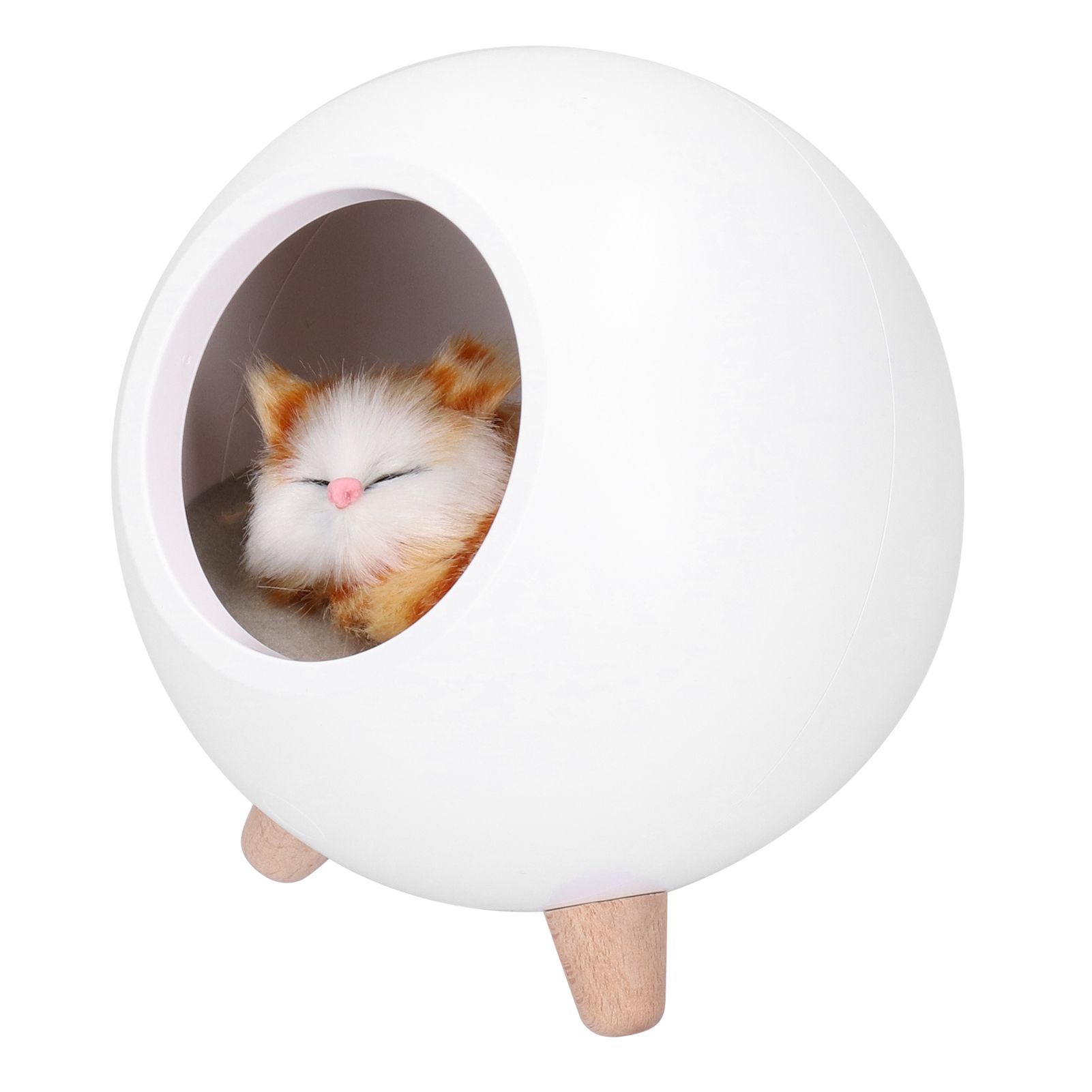 LED Night Light USB Charging Cute Pet House Touch Dimming Kid Baby Bedside view 3