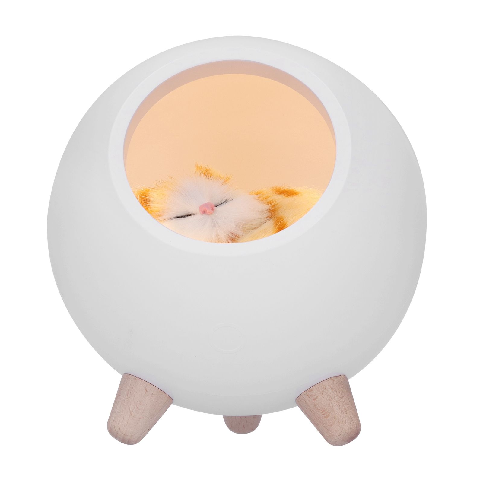 LED Night Light USB Charging Cute Pet House Touch Dimming Kid Baby Bedside view 7